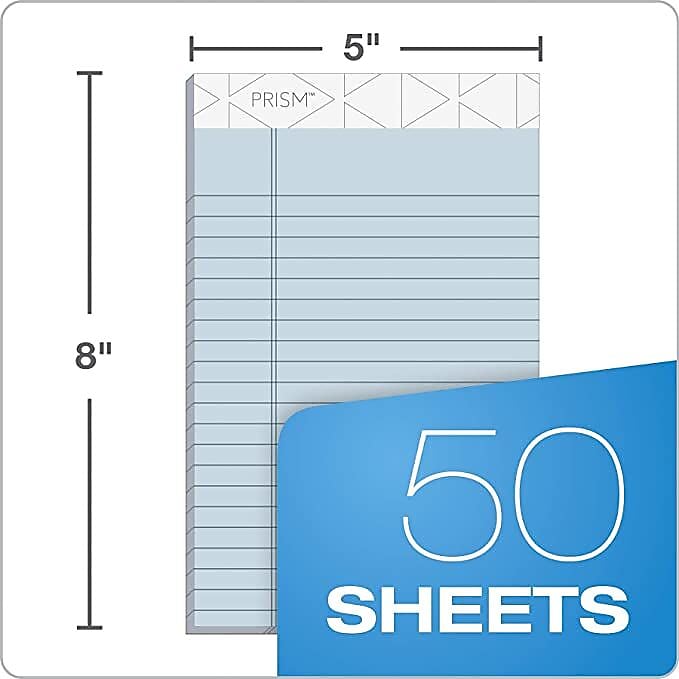 TOPS Prism+ Writing Notepads, 5