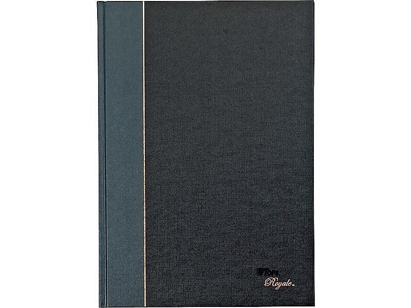 TOPS Royale Professional Notebooks, 8.25" x 11.75", College Ruled, 96 Sheets, Black