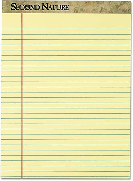 TOPS Second Nature Notepads, 8.5