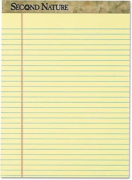 TOPS Second Nature Notepads, 8.5