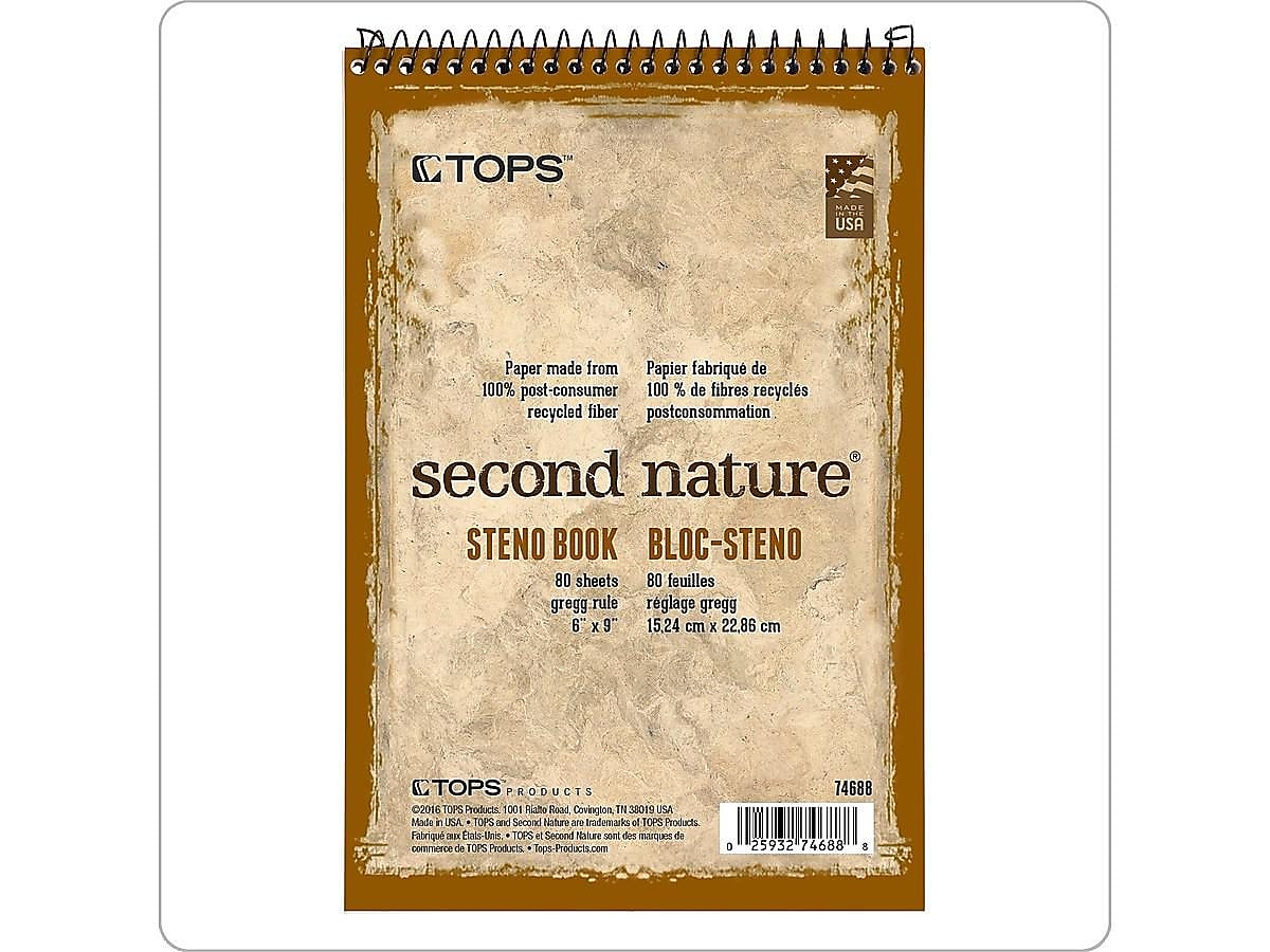 TOPS Second Nature Steno Pad, 6