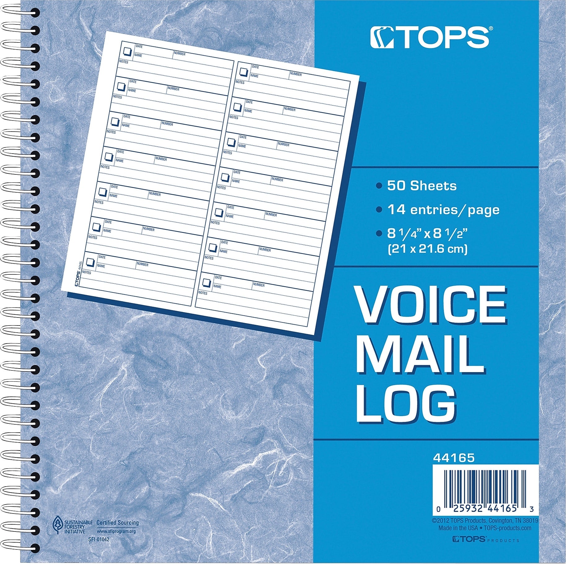 TOPS Voice Message Pad, 8-1/2