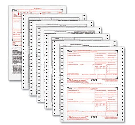 TOPS W-2 Tax Form, 6-Part, 24/Pack