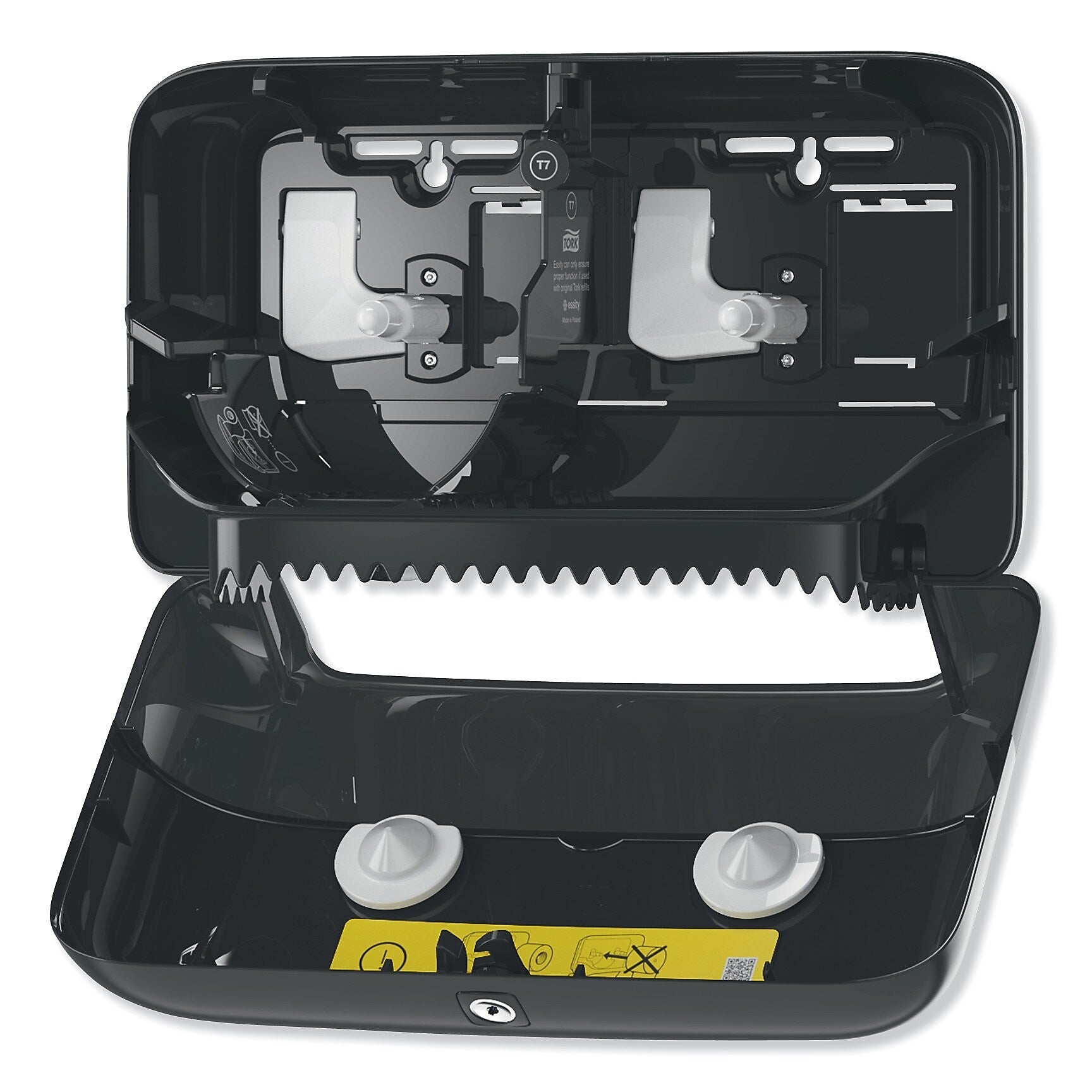 Tork Elevation Coreless High Capacity Bath Tissue Dispenser,14.17 x 5.08 x 8.23,Black