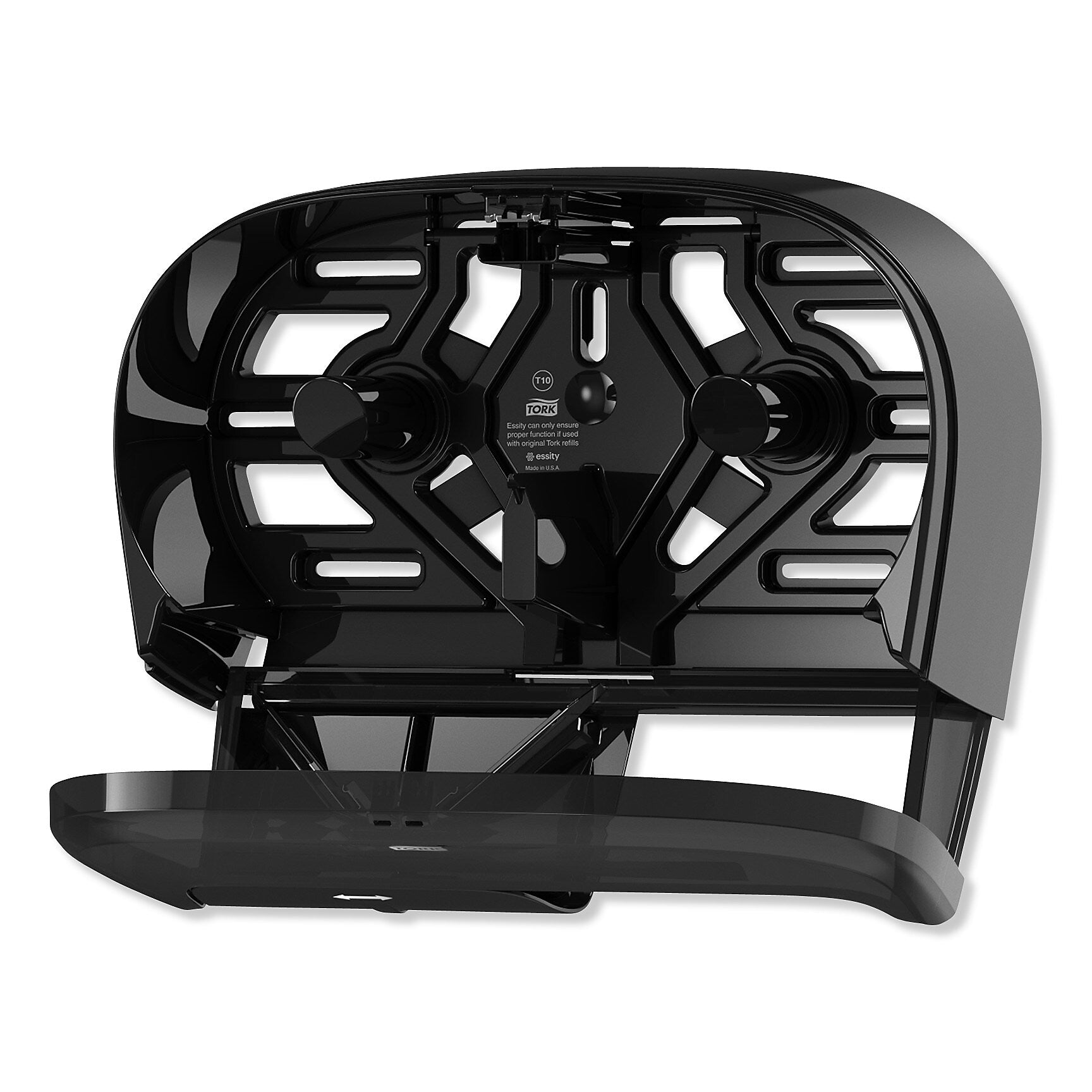 Tork High Capacity Bath Tissue Roll Dispenser for OptiCore, 16.62 x 5.25 x 9.93,Black