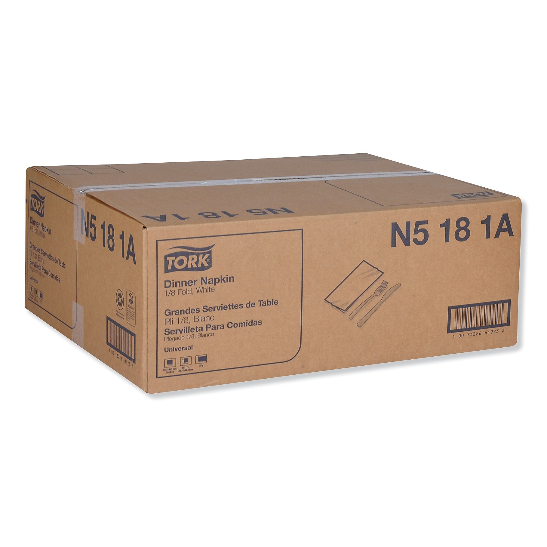 Tork Universal Dinner Napkins, 1-Ply, 15