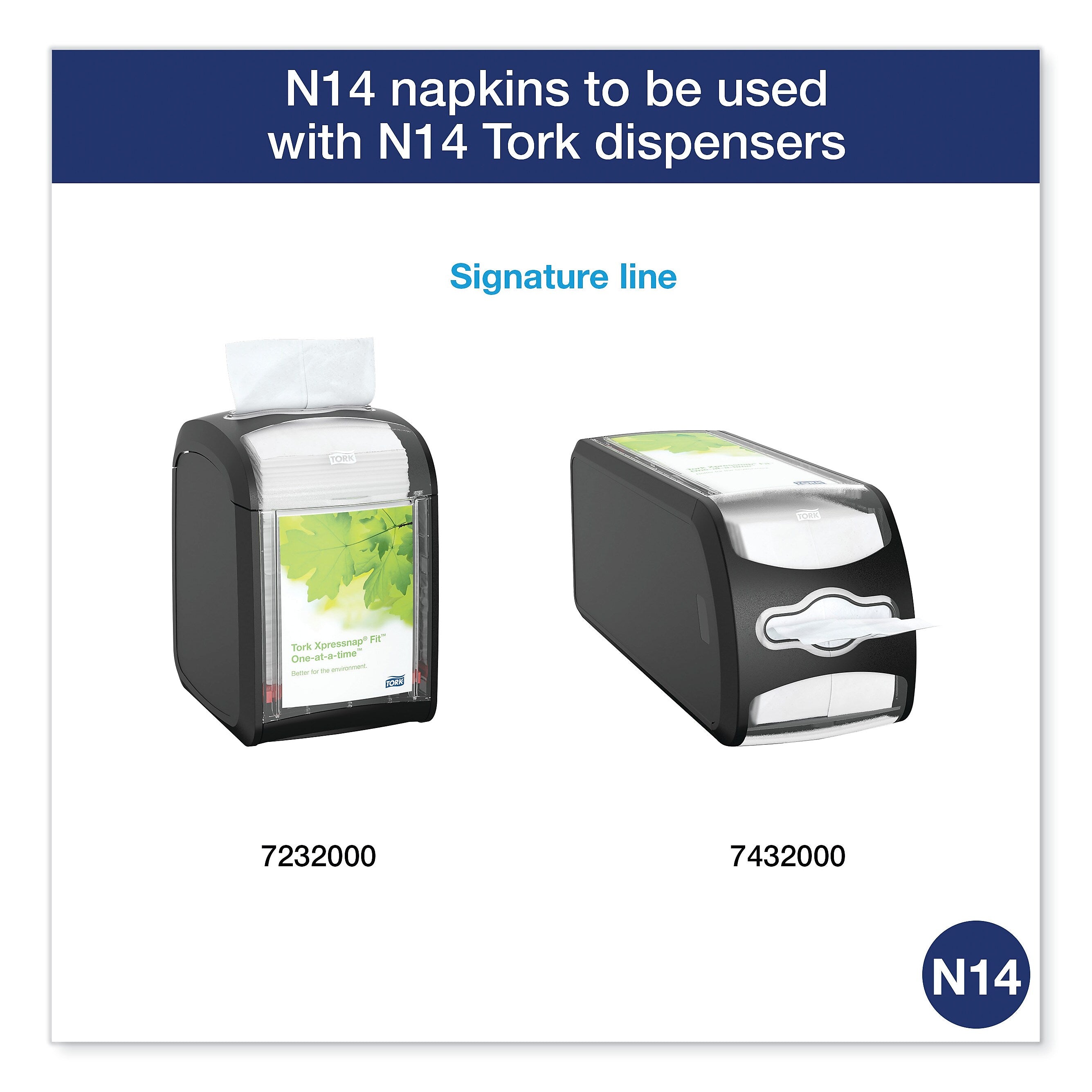 Tork Xpressnap Fit Dispenser Napkin, 2-Ply, Natural, 120 Napkins/Pack, 36 Packs/CT
