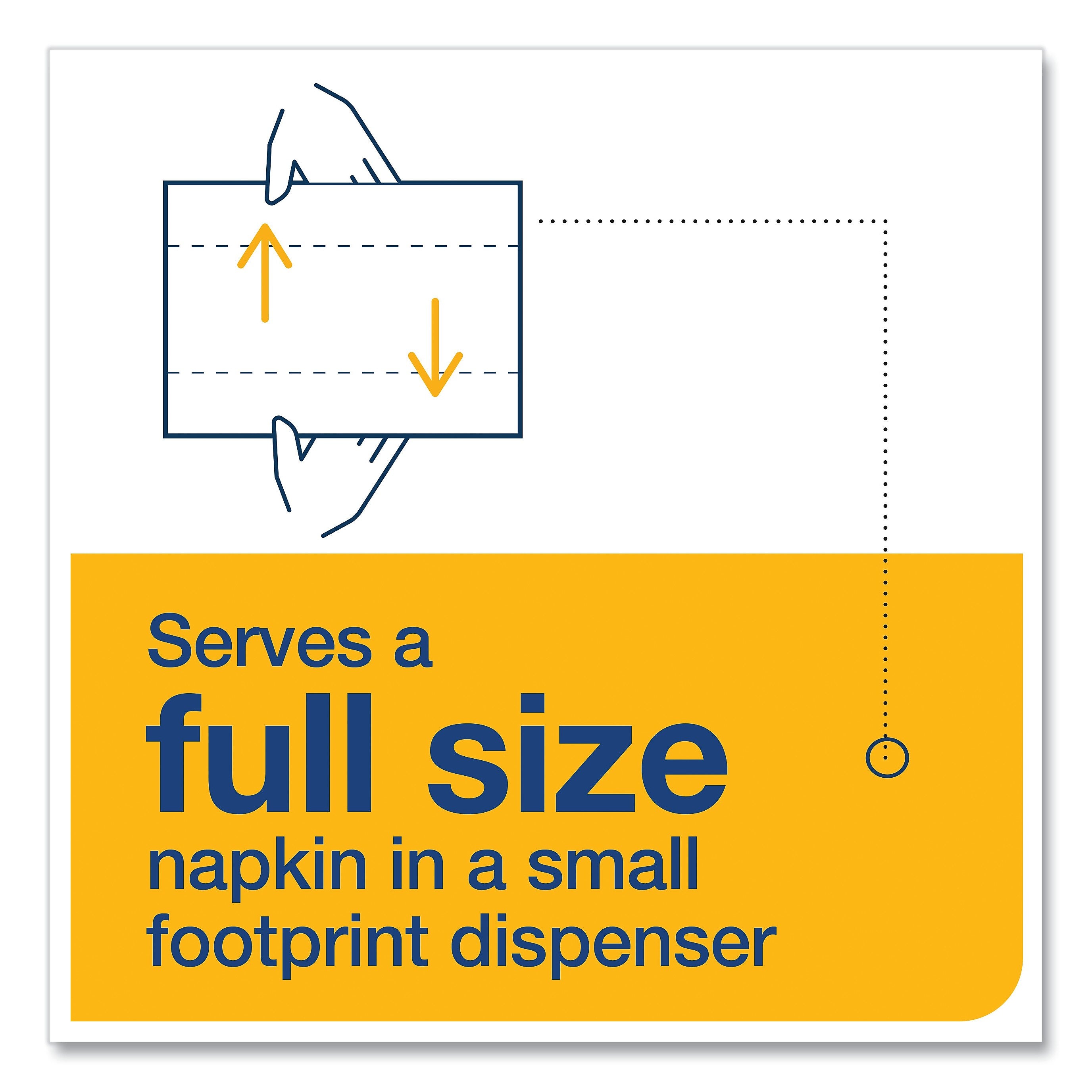 Tork Xpressnap Fit Dispenser Napkin, 2-Ply, Natural, 120 Napkins/Pack, 36 Packs/CT