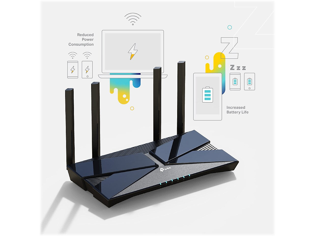 TP-LINK Archer AX1500 Dual Band MU-MIMO Gaming Router, Black