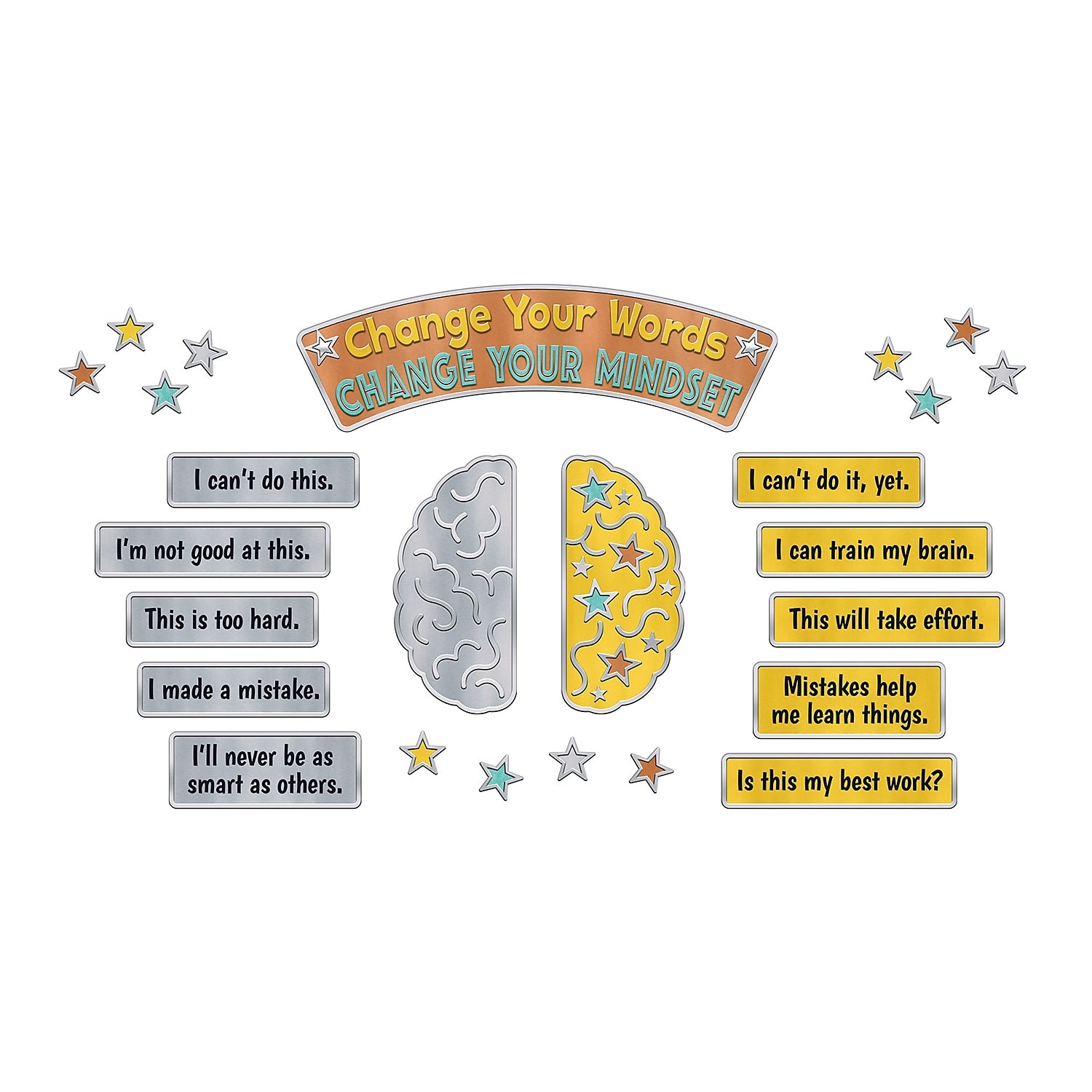 TREND I ♥ Metal™ Mindset Bulletin Board Set