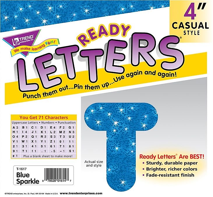 Trend Sparkle Uppercase Ready Letters®, 4