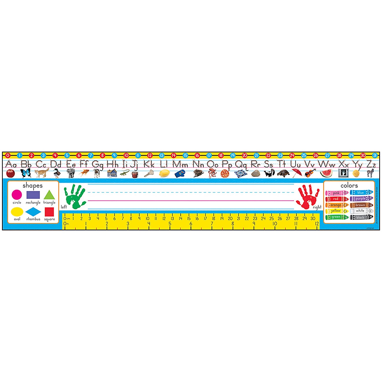 TREND Zaner-Bloser Desk Toppers Reference Name Plates, PreK-1, 3.75