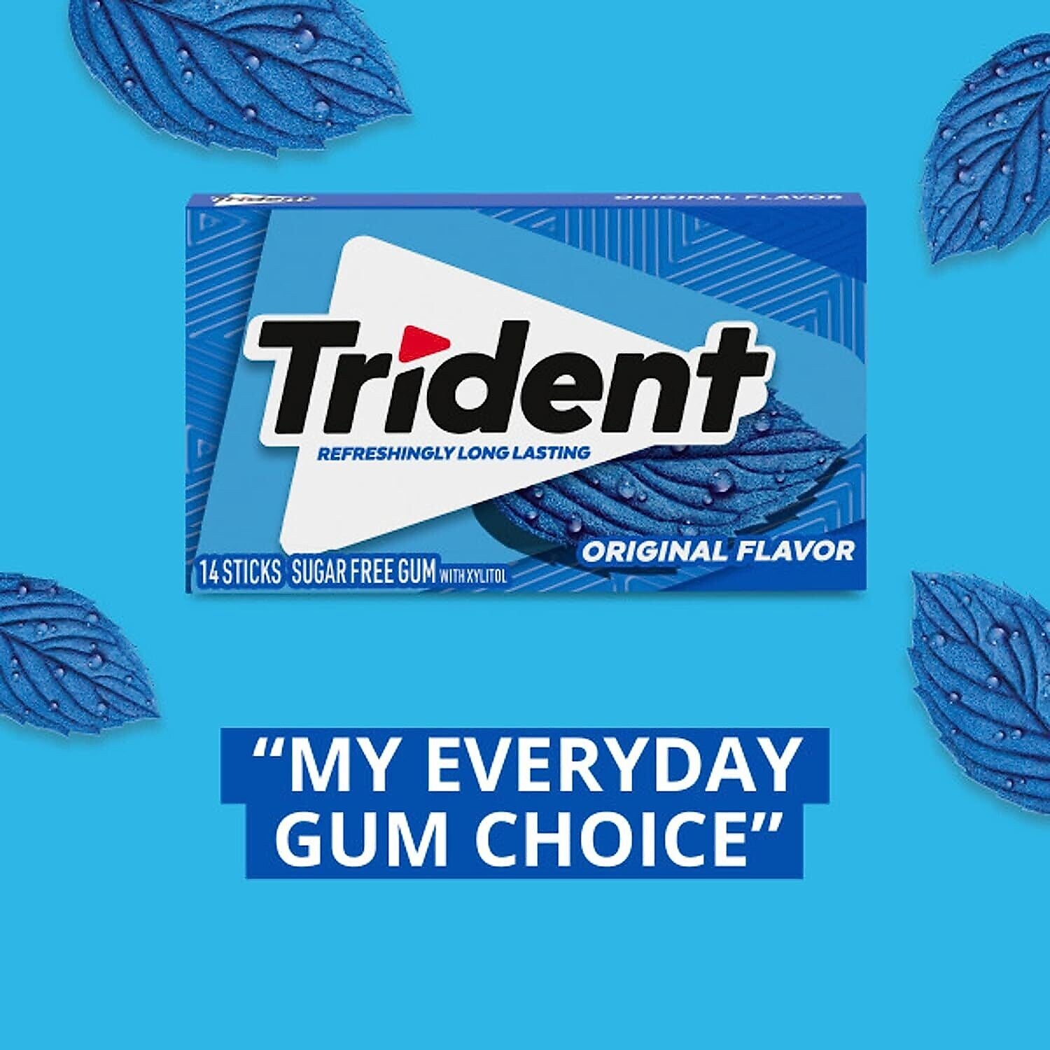 Trident Original Gum, 14 Pieces/Pack, 12/Box
