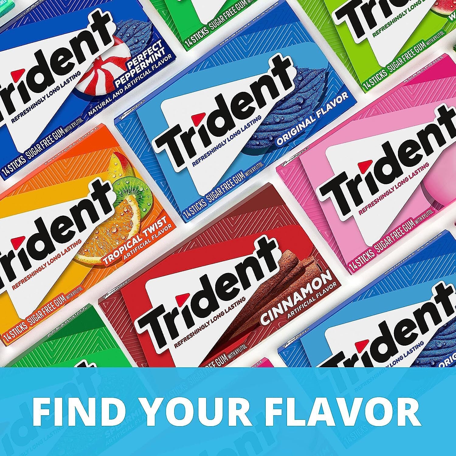 Trident Original Gum, 14 Pieces/Pack, 12/Box