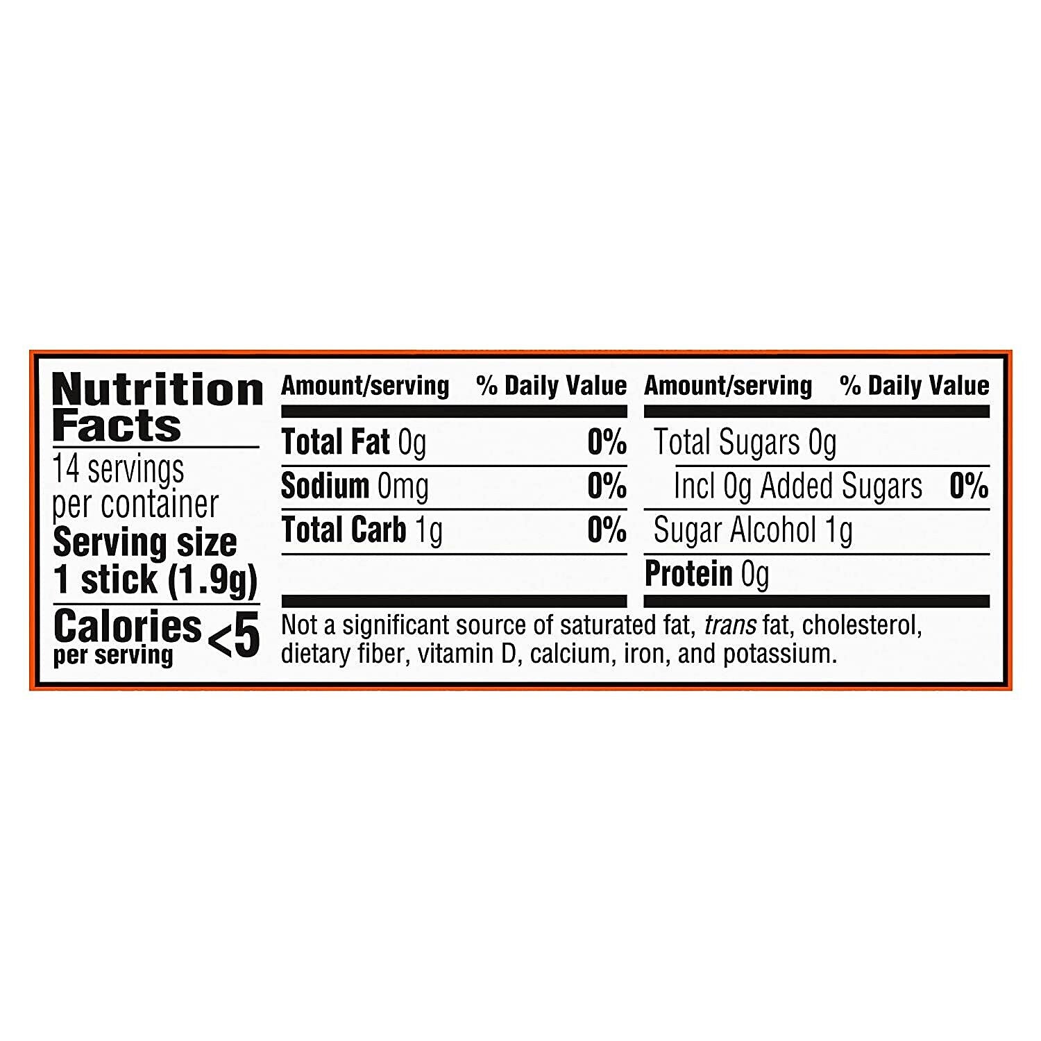 Trident Sugar Free Tropical Twist Gum, 14 Pieces/Pack, 12/Box