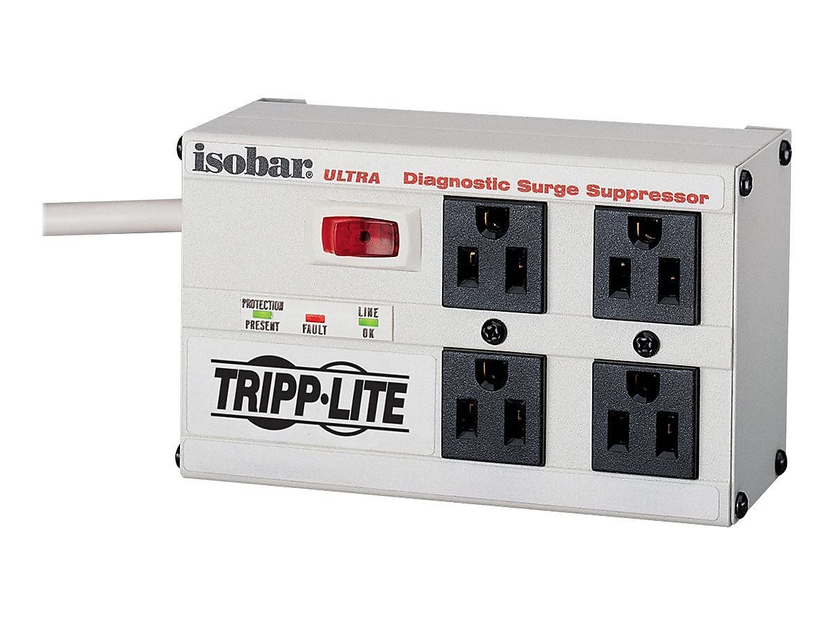 Tripp Lite 4 Outlet Home/Office, 6' Cord, 3330 Joules