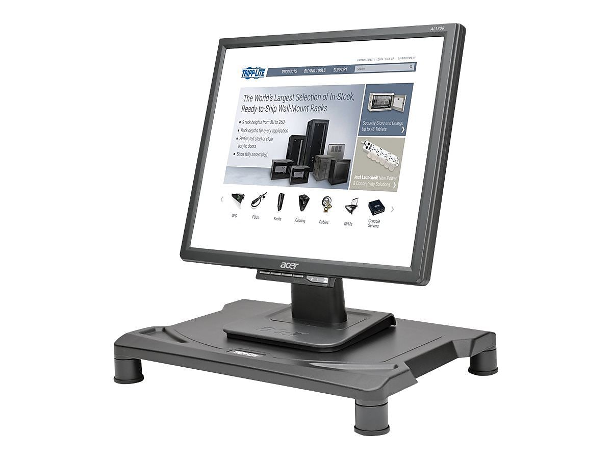 Tripp Lite Universal Monitor Riser Stand, Black