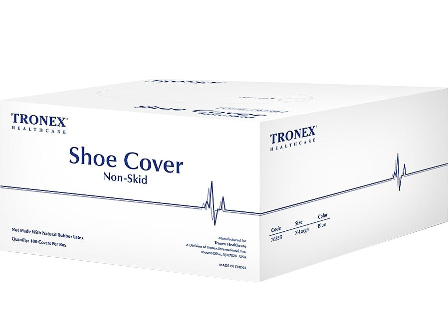 Tronex Water Resistant Shoe Cover, Size XL, Blue, 100/Box, 3 Boxes/Pack