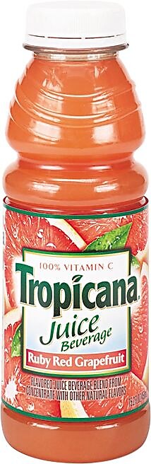 Tropicana® Ruby Red Grapefruit Juice, 10 oz. Bottles, 24/Carton