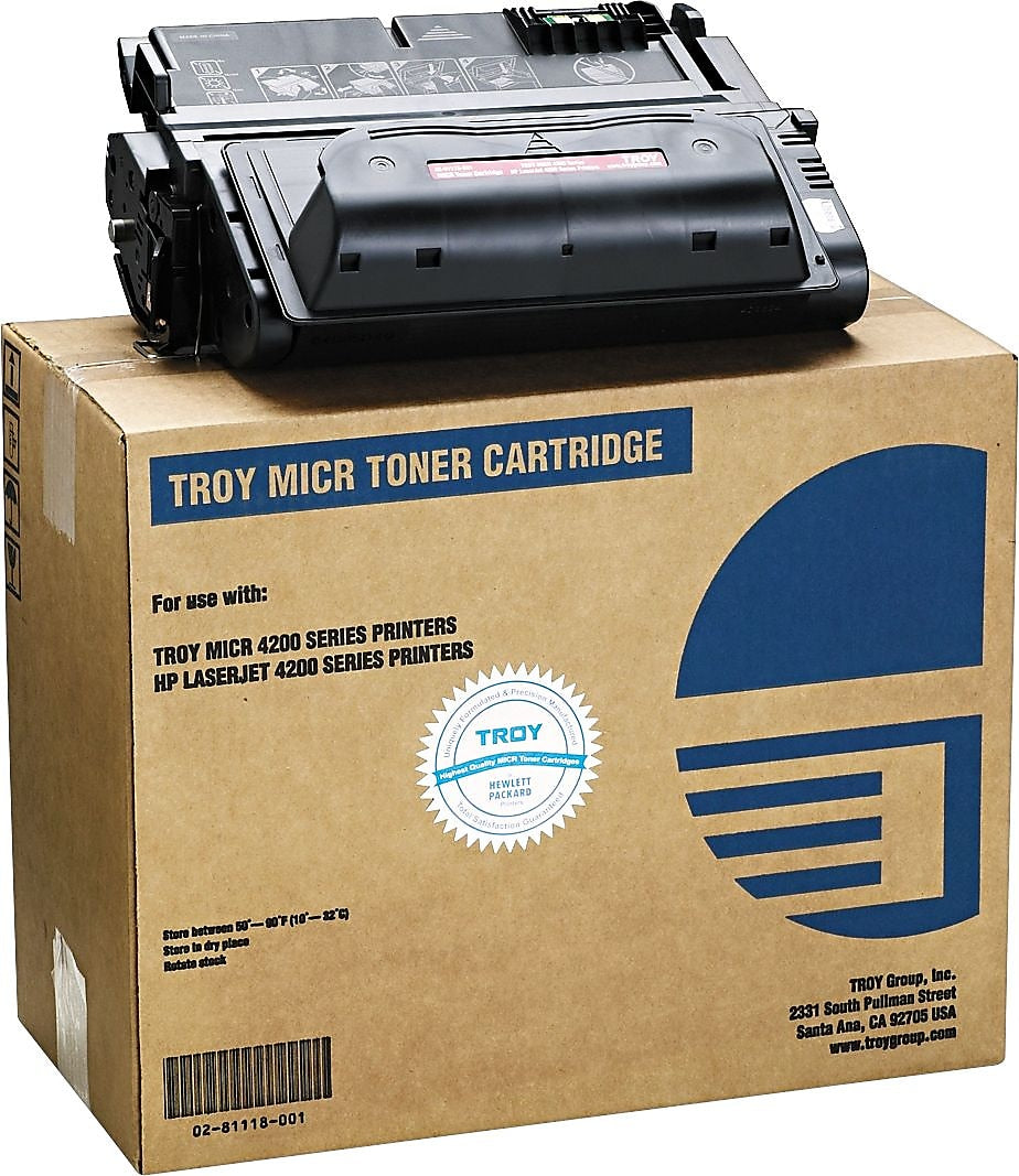 Troy® MICR Secure HP 38A  Black Laser Toner Cartridge