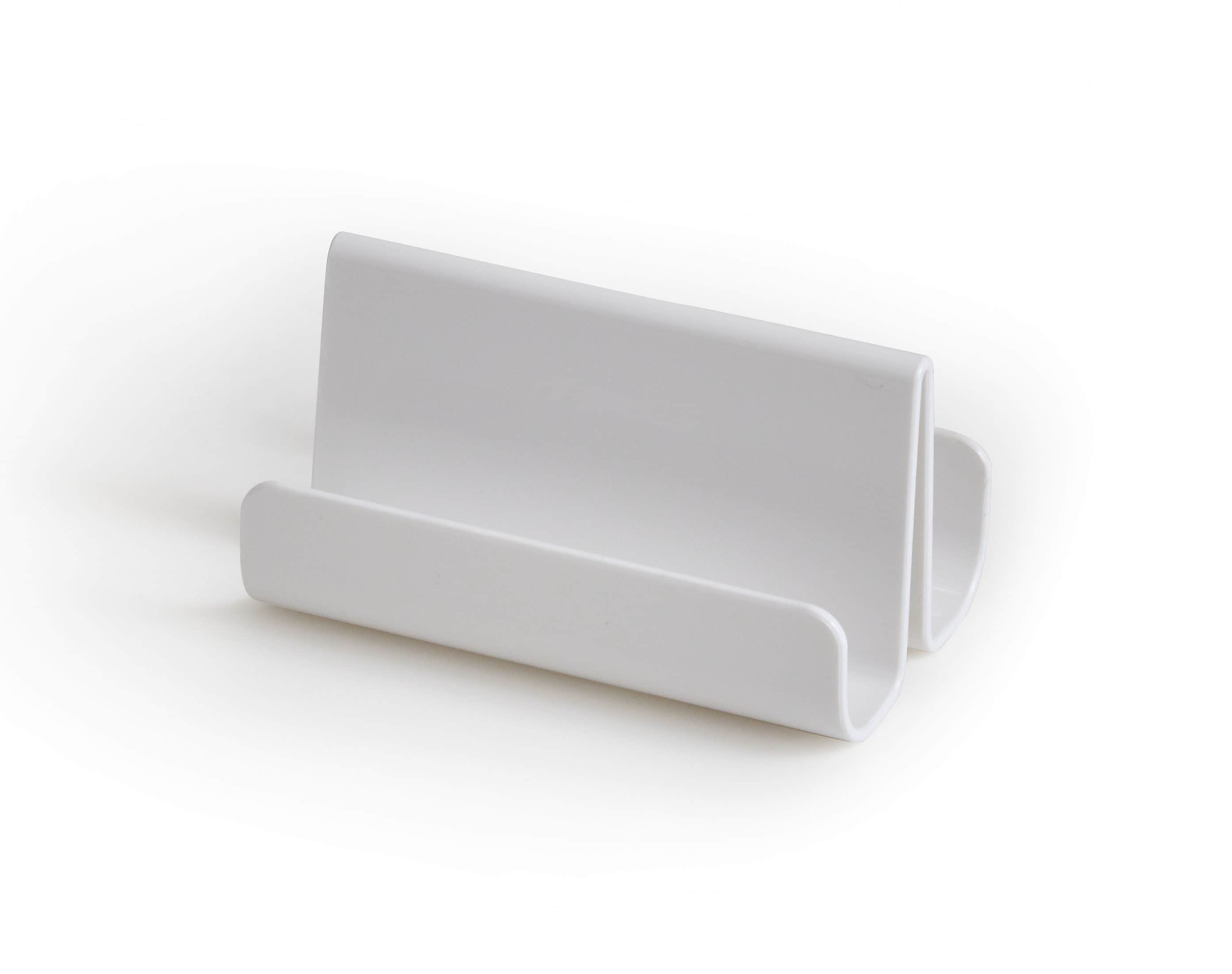 TRU RED™ 2 Compartment Business Card Holder, White