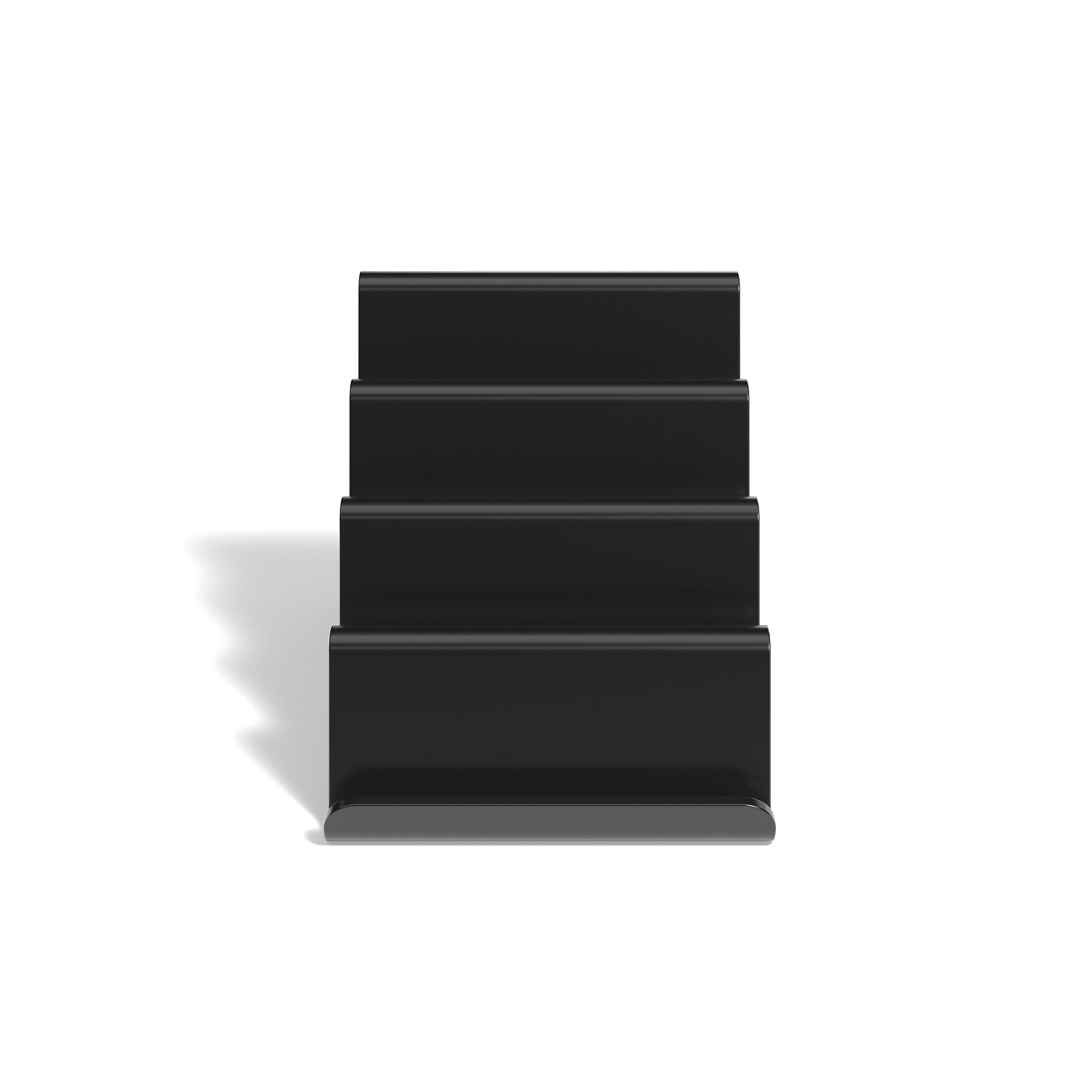 TRU RED™ 4 Compartment Business Card Holders, Black, 100 Card Capacity, Each