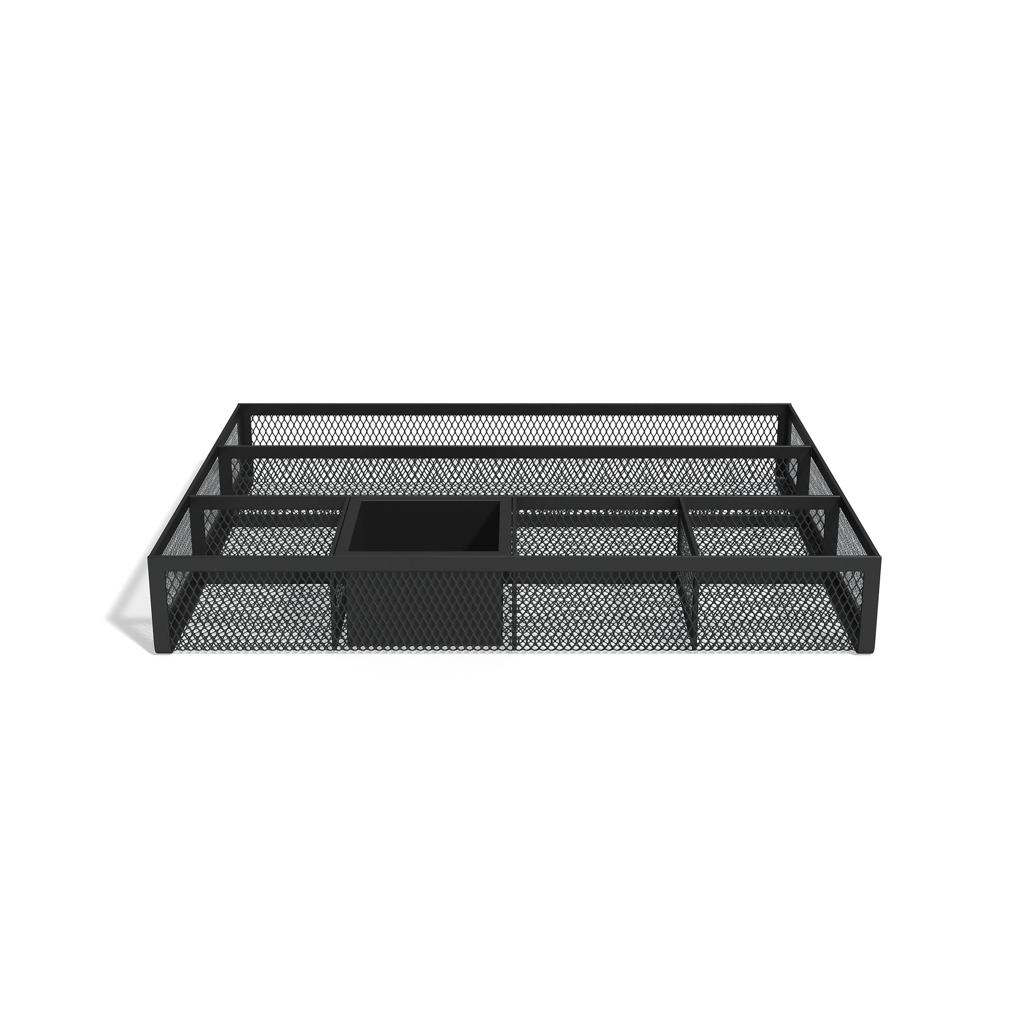 TRU RED™ 6 Compartment Mesh Drawer Organizer, Matte Black