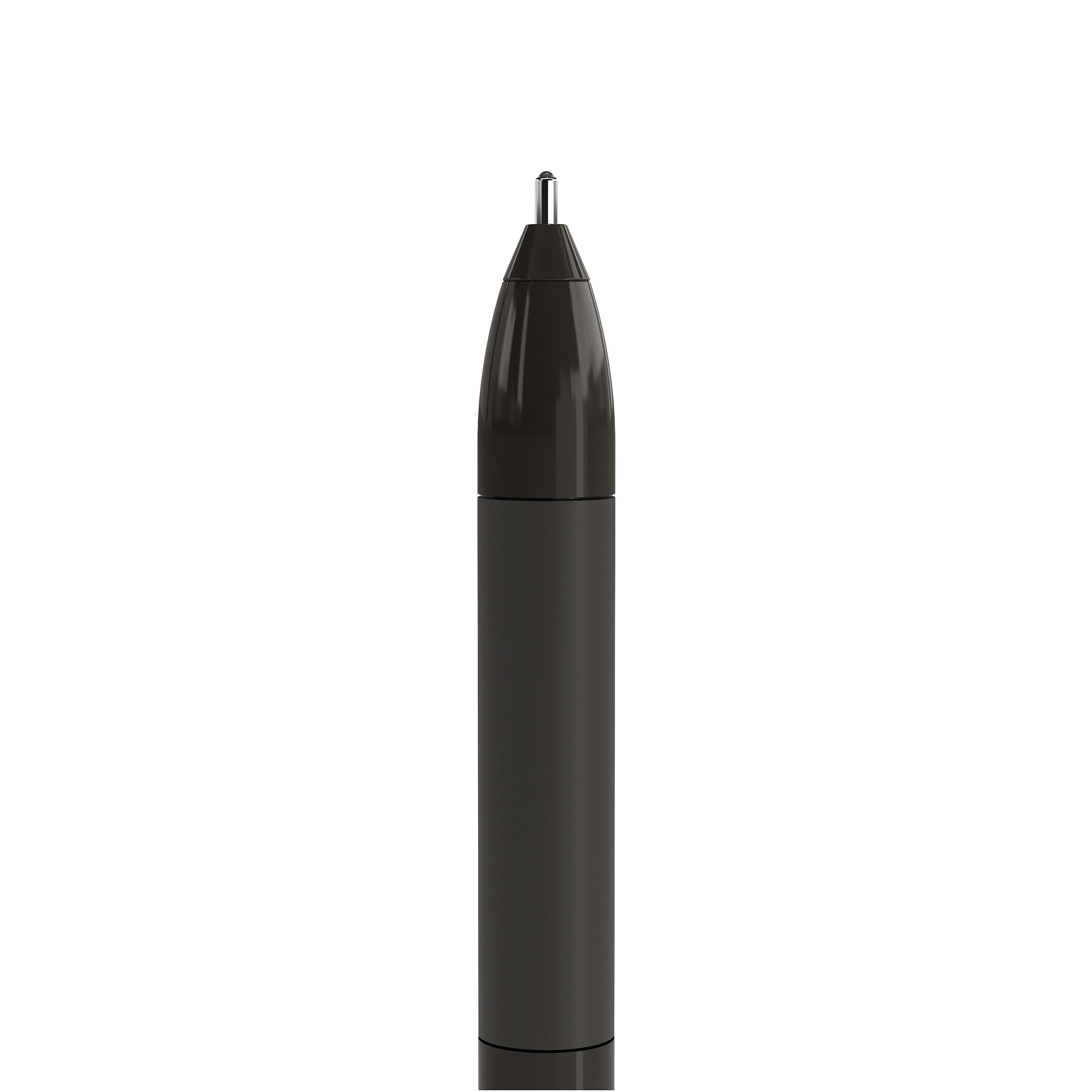 TRU RED™ Ballpoint Gripped Pen, Medium Point, 1.0mm, Black, Dozen