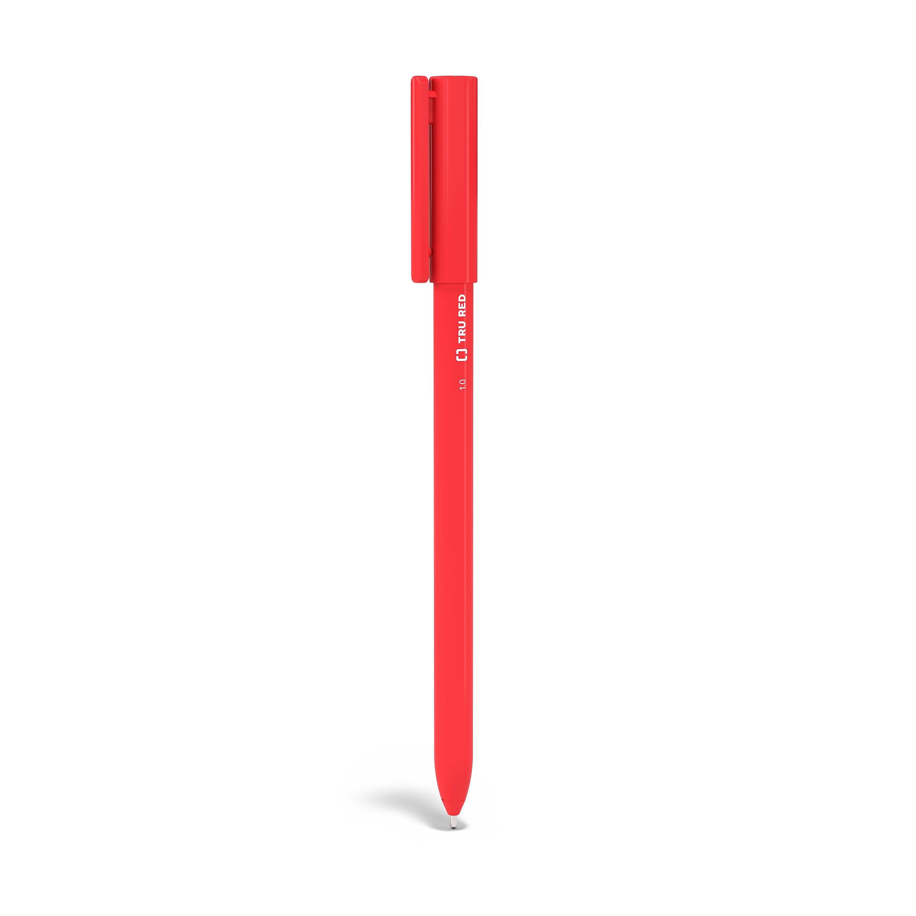TRU RED™ Ballpoint Pen, Medium Point, 1.0mm, Red, Dozen