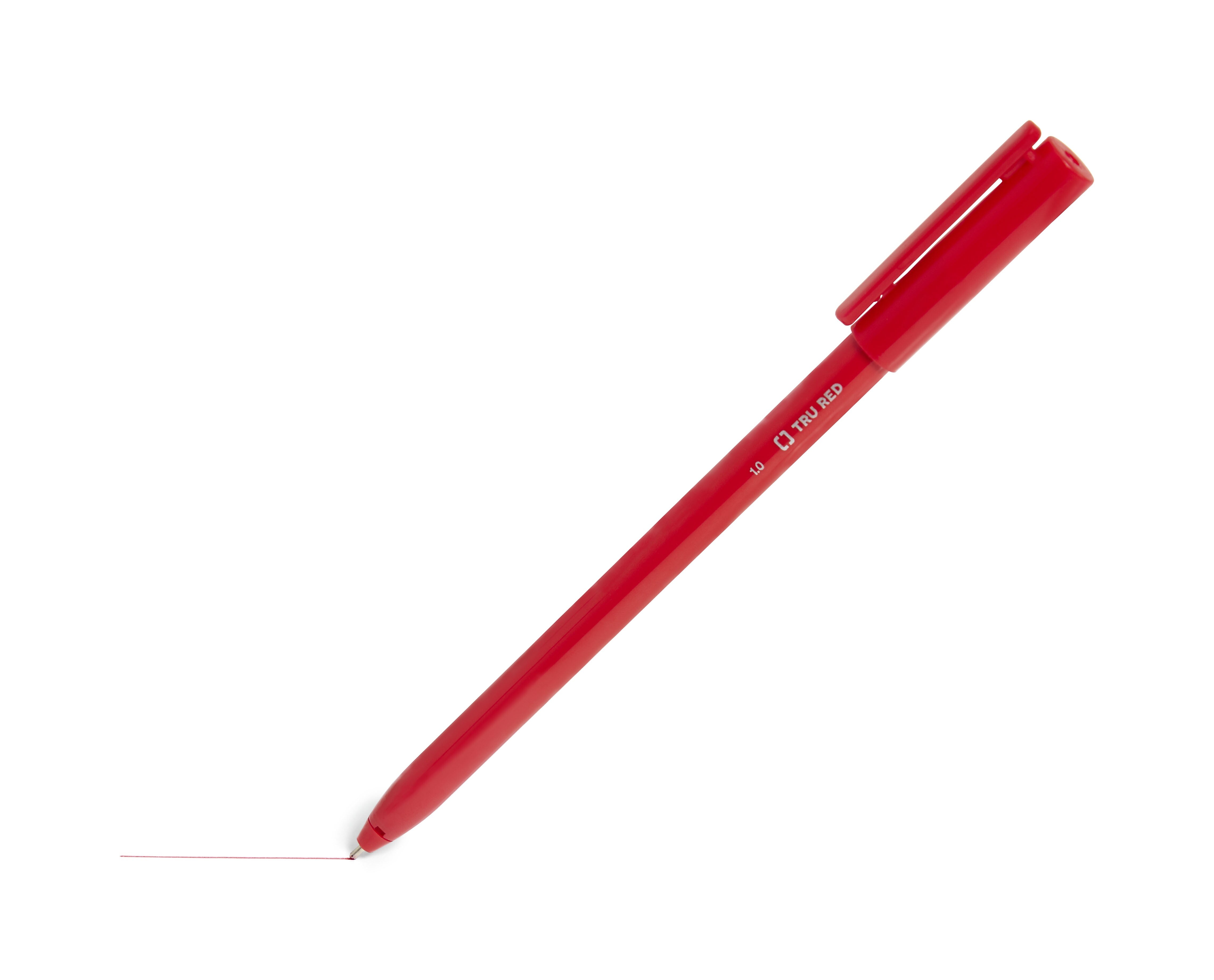 TRU RED™ Ballpoint Pen, Medium Point, 1.0mm, Red, Dozen