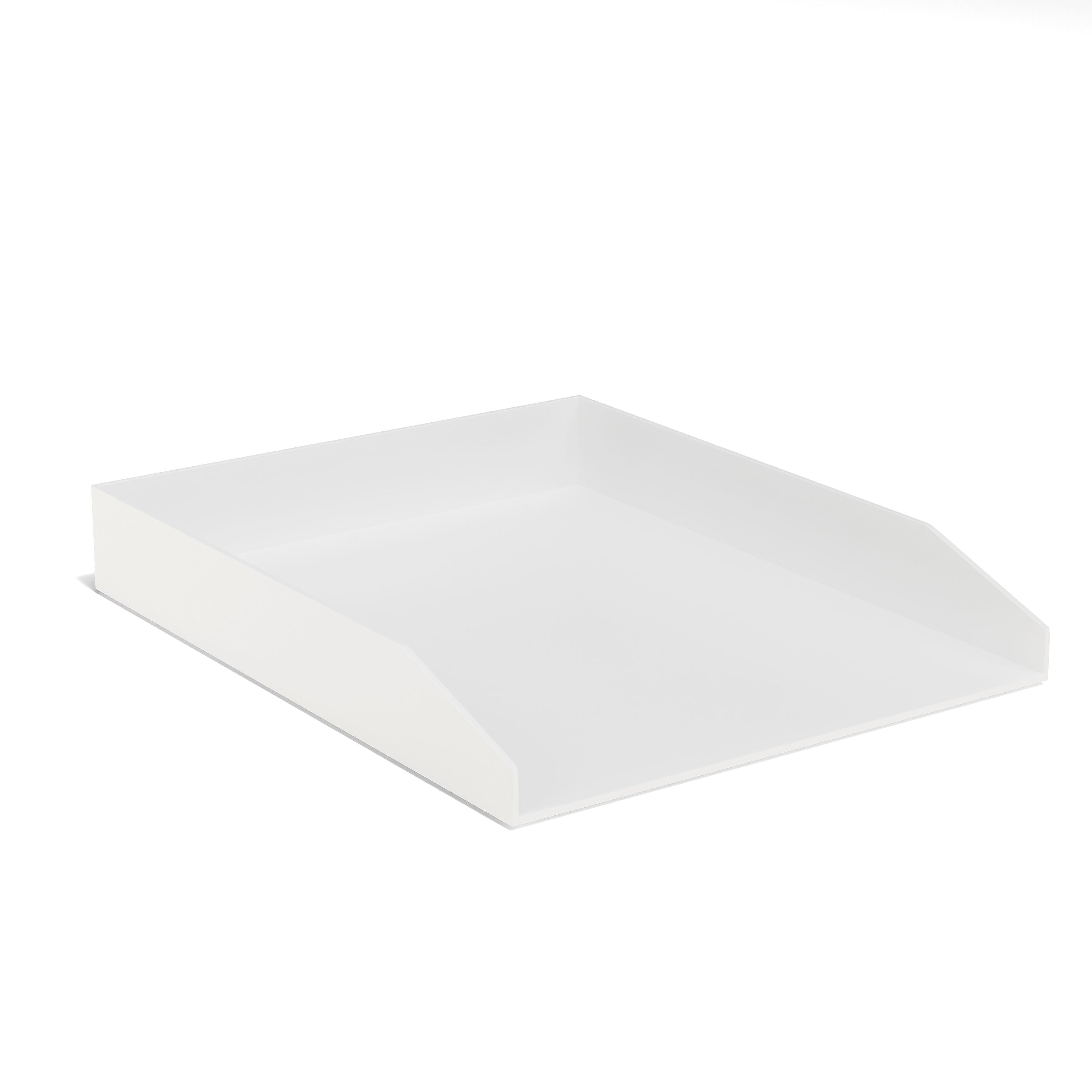 TRU RED™ Front Load Stackable Plastic Letter Tray, White