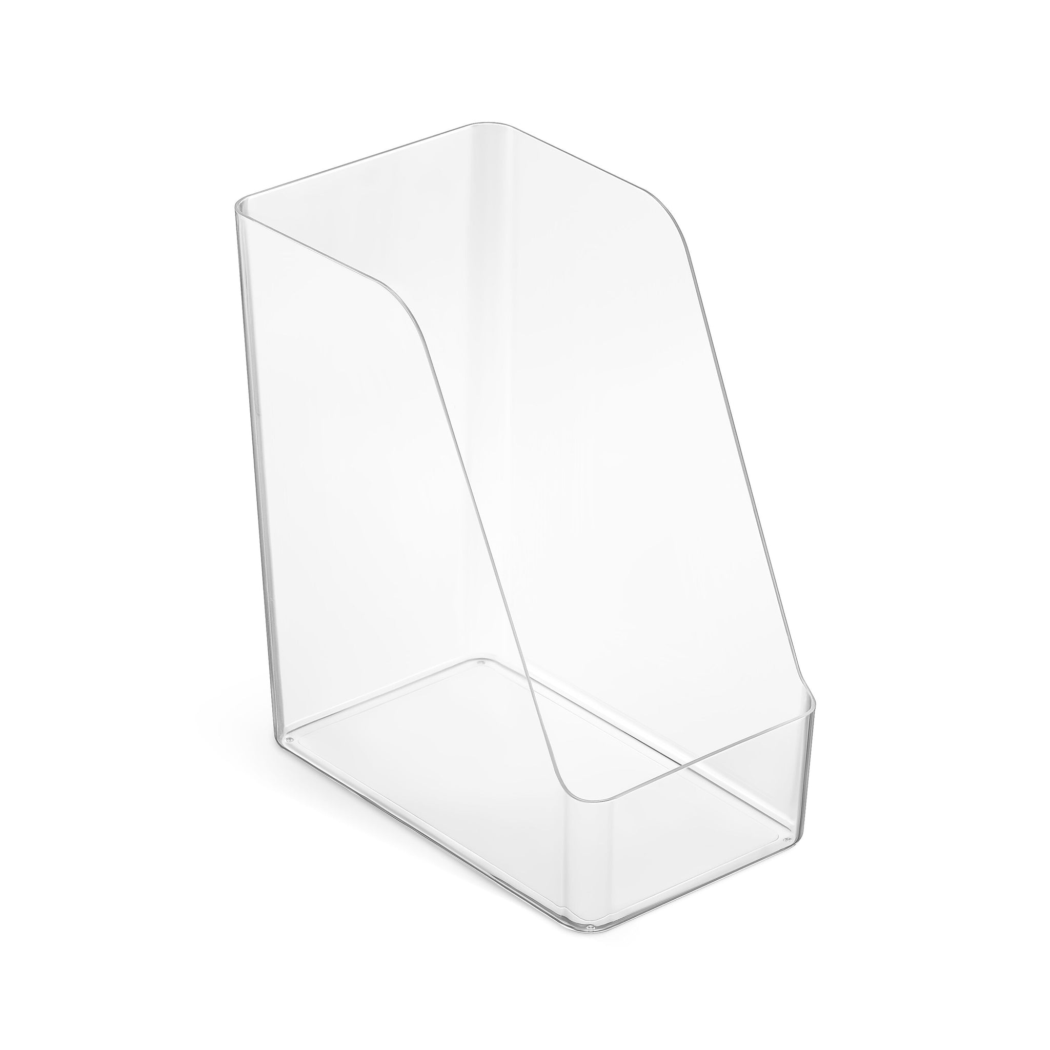 TRU RED™ Jumbo Plastic Magazine File, Clear