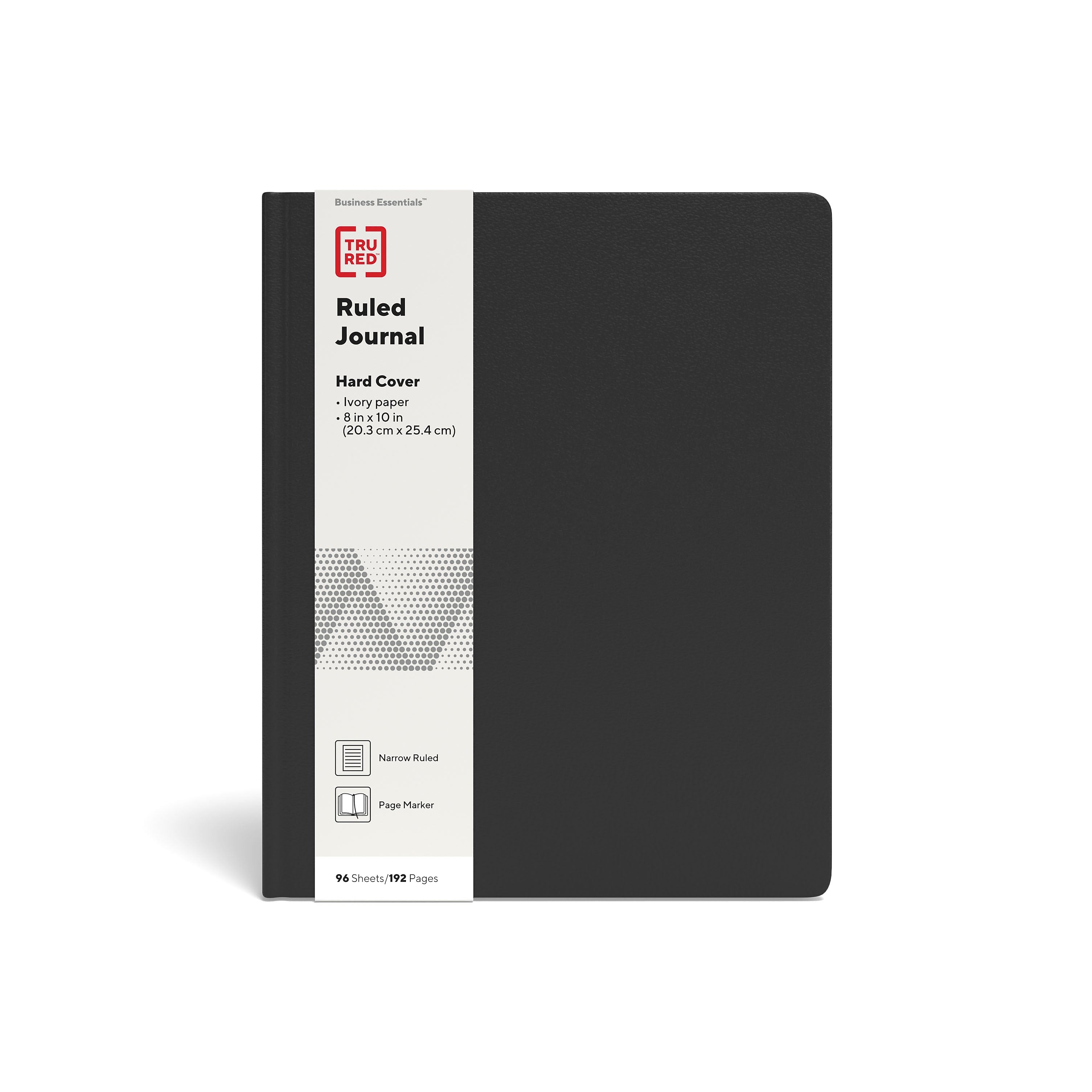 TRU RED™ Large Hard Cover Ruled Journal, 8