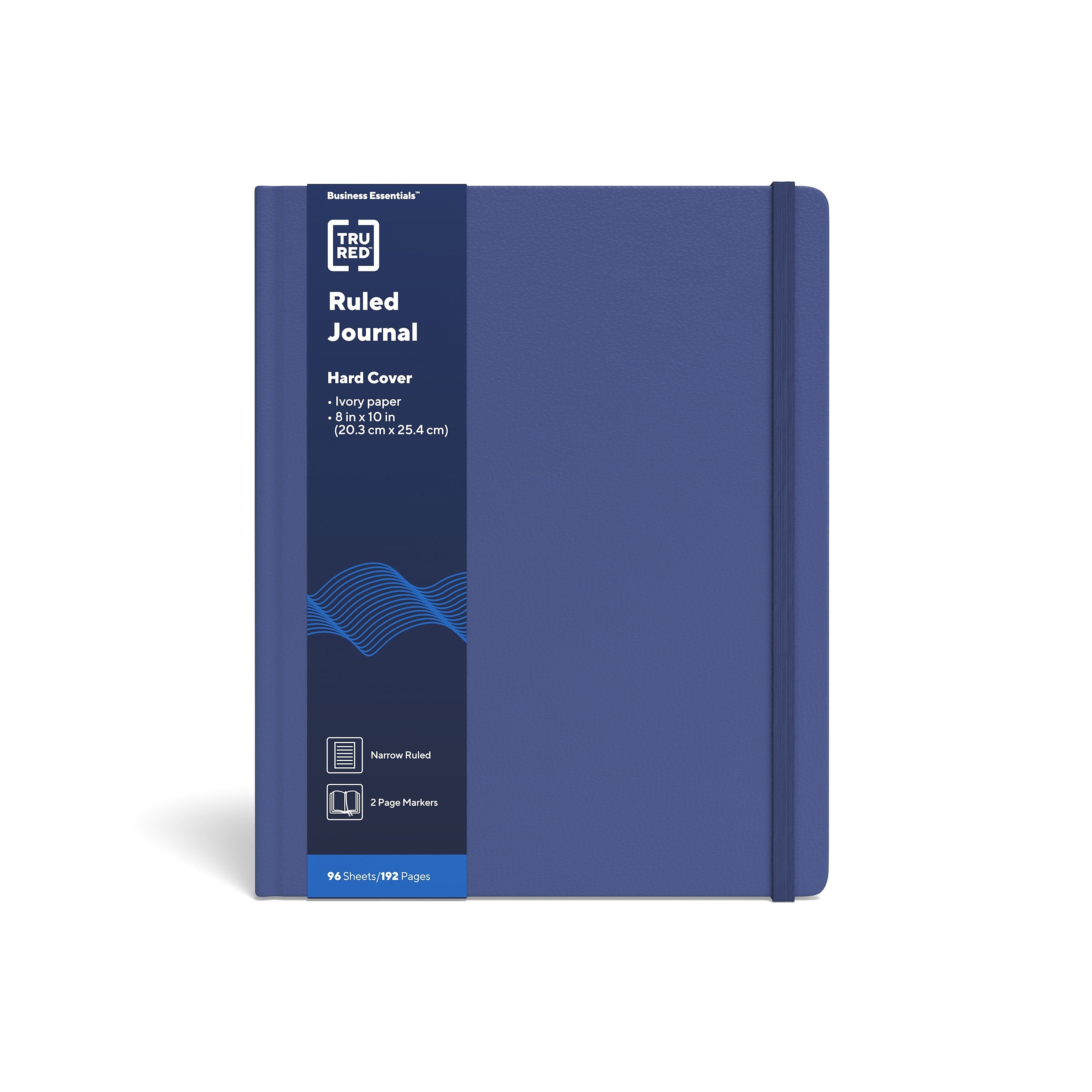 TRU RED™ Large Hard Cover Ruled Journal, Blue