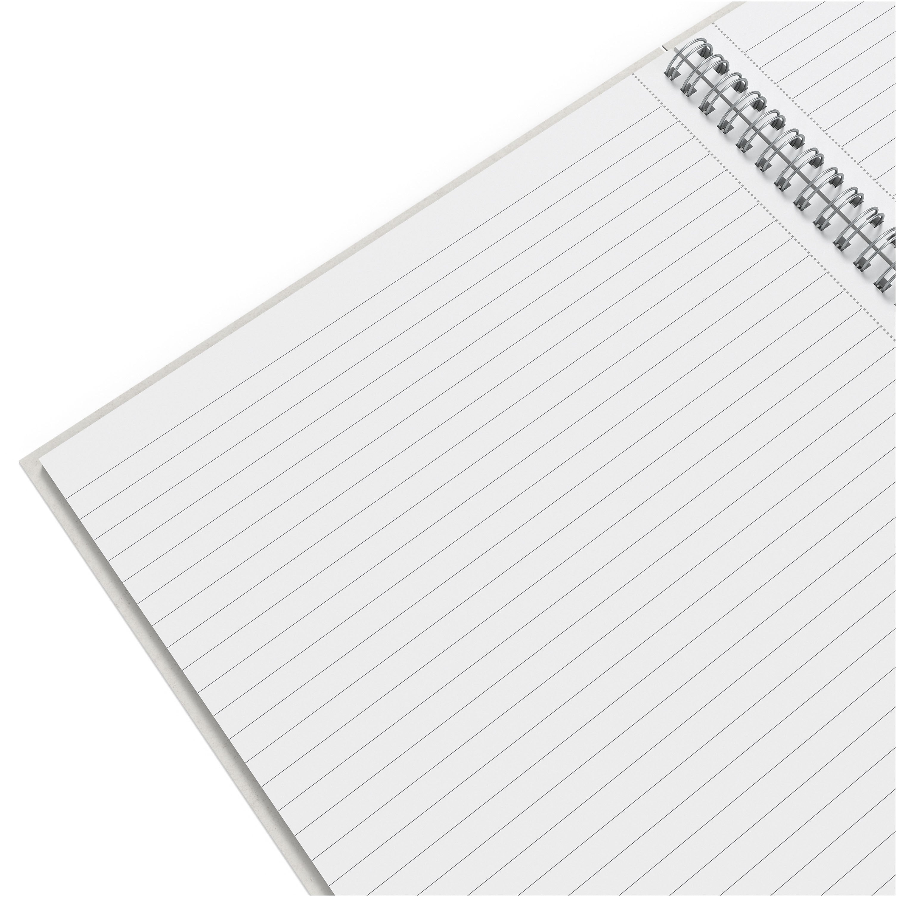 TRU RED™ Large Hard Cover Ruled Notebook, Gray/Blue
