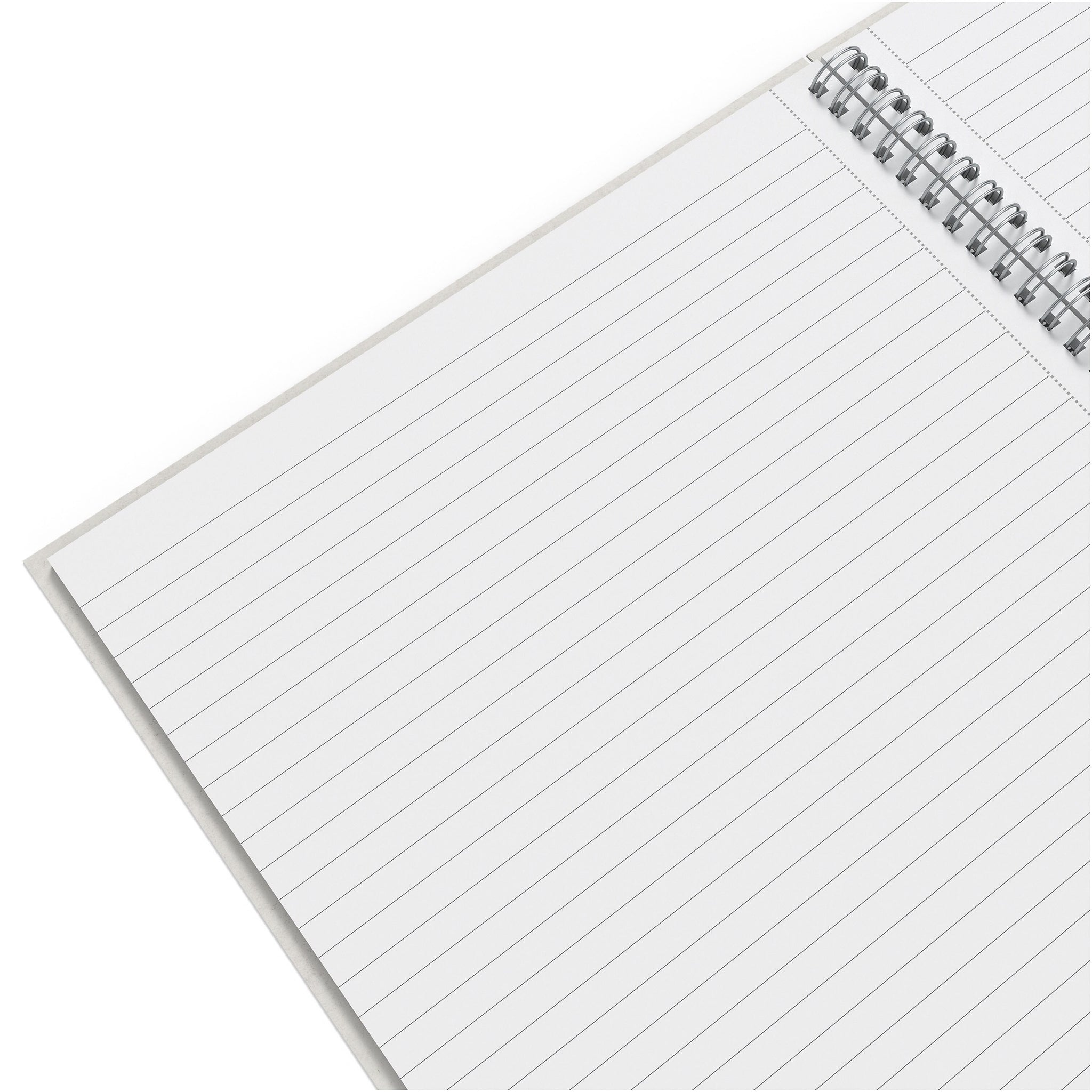 TRU RED™ Large Hard Cover Ruled Notebook, Gray/Blue