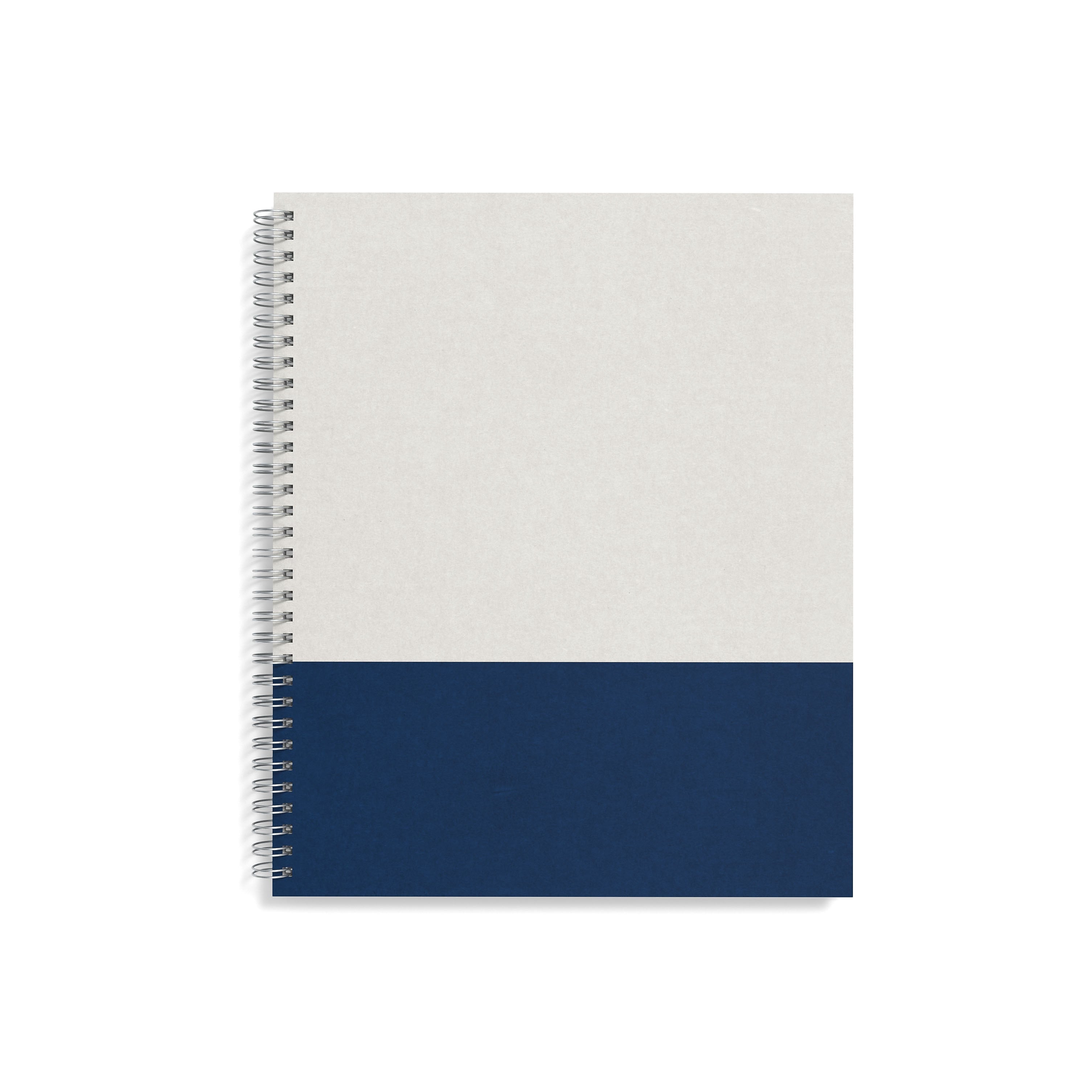 TRU RED™ Large Hard Cover Ruled Notebook, Gray/Blue