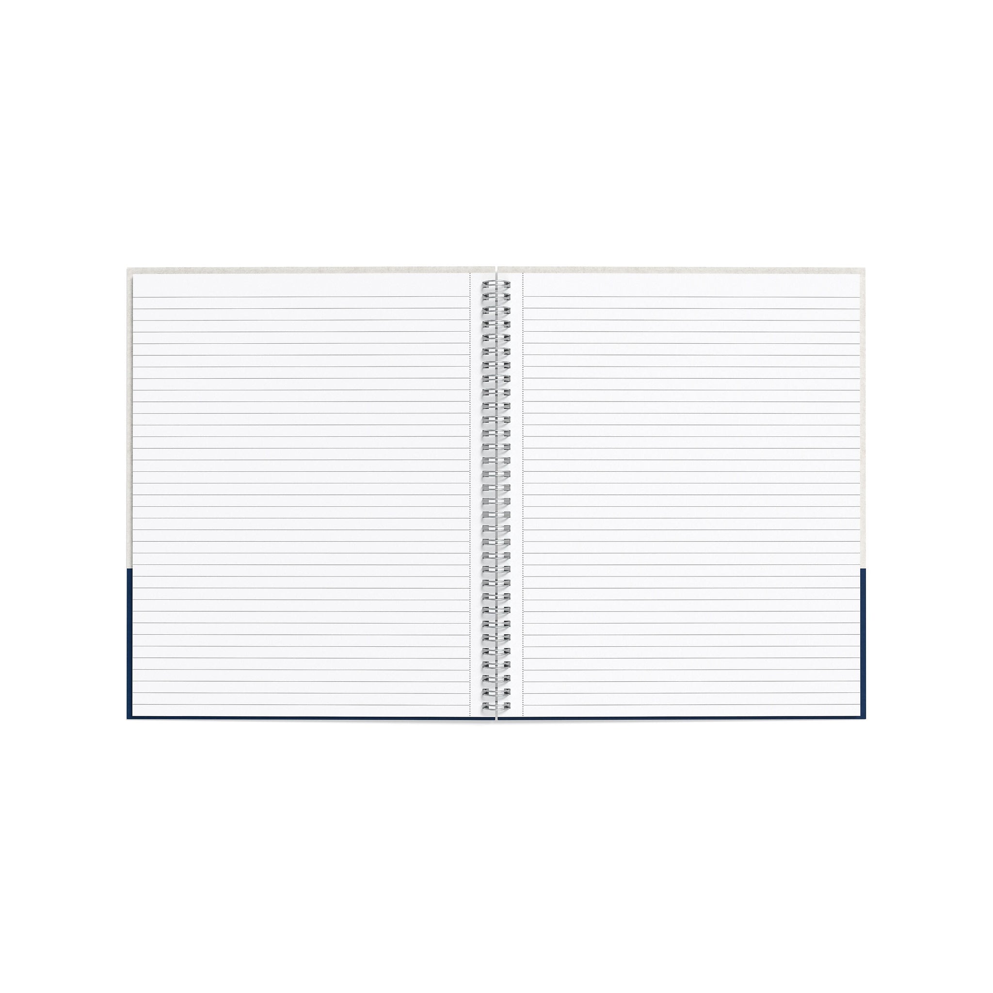 TRU RED™ Large Hard Cover Ruled Notebook, Gray/Blue