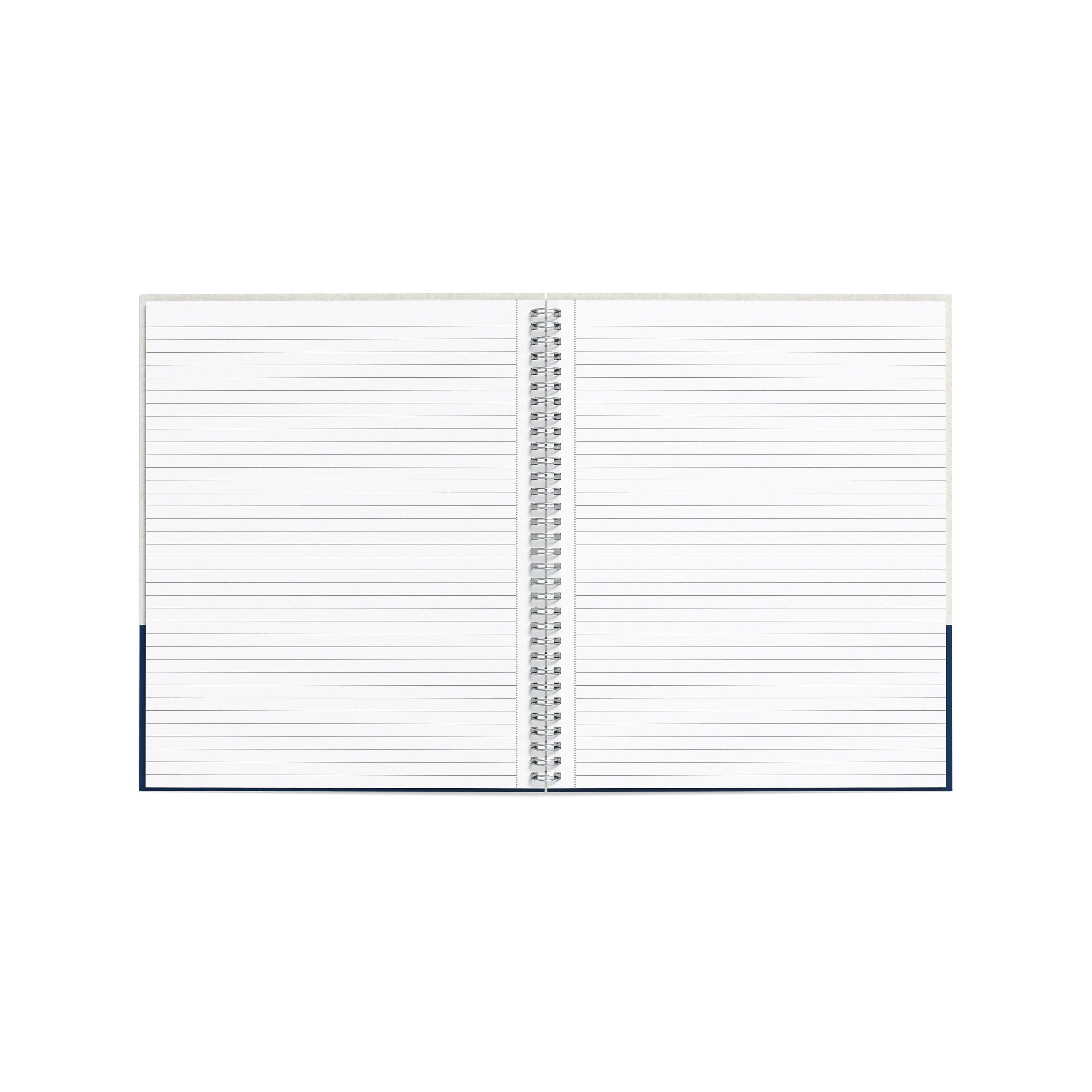 TRU RED™ Large Hard Cover Ruled Notebook, Gray/Blue
