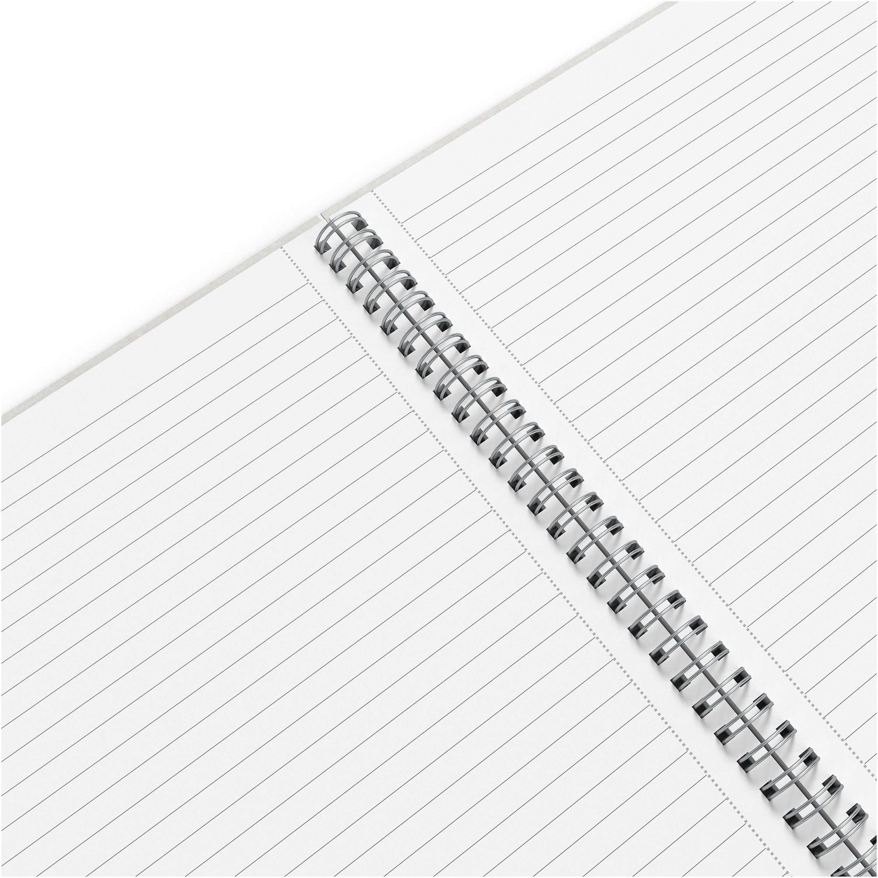 TRU RED™ Large Hard Cover Ruled Notebook, Gray/Purple
