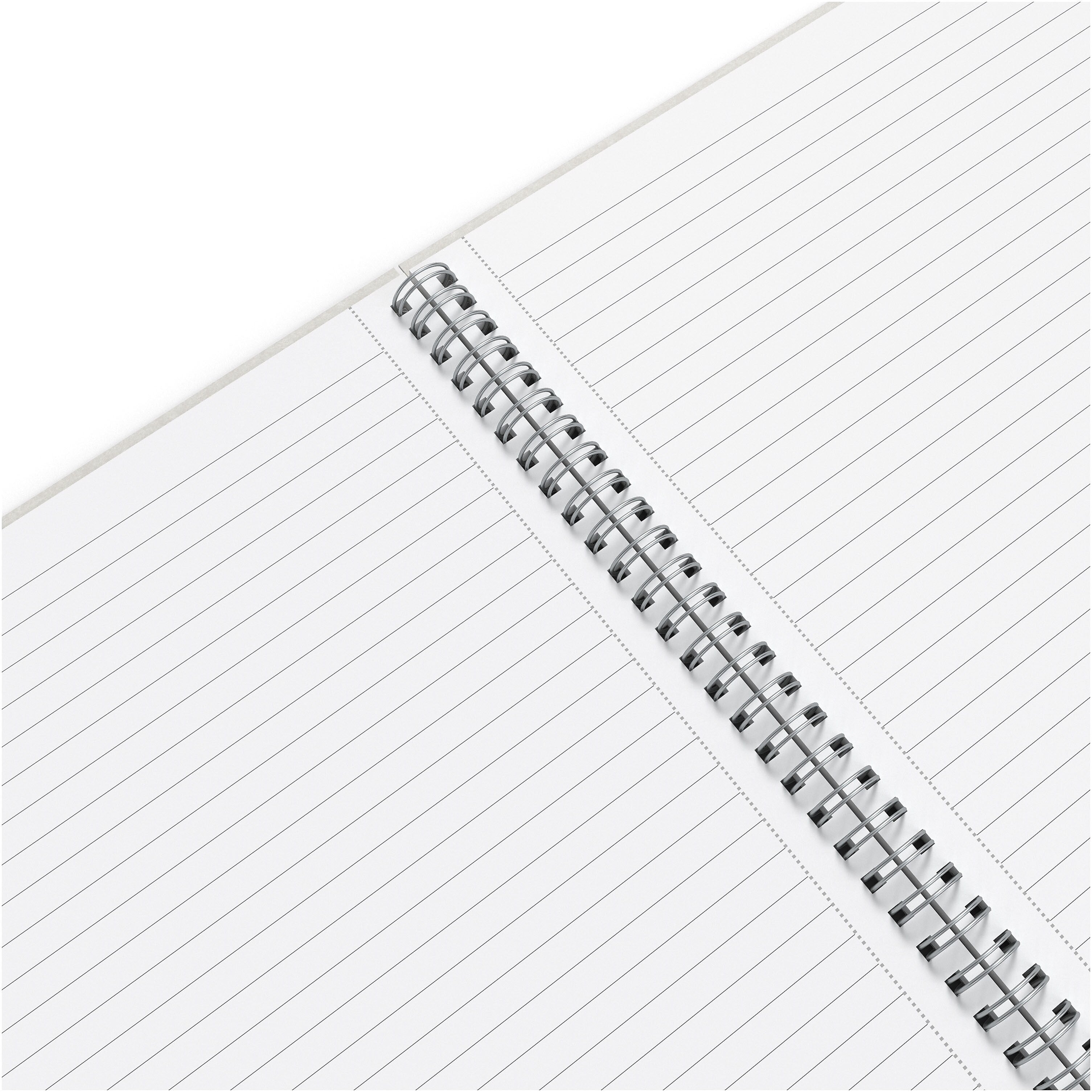 TRU RED™ Large Hard Cover Ruled Notebook, Gray/Purple