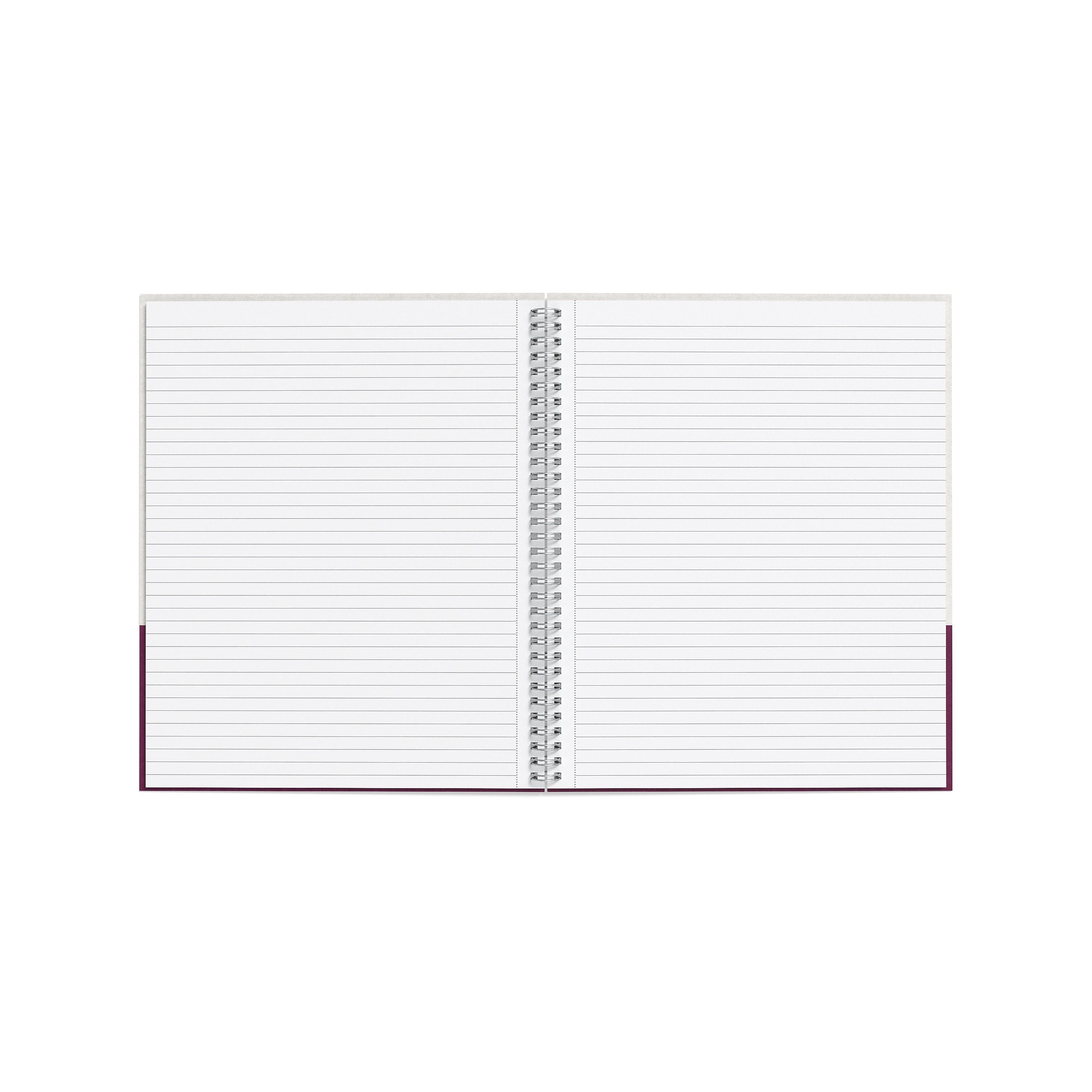 TRU RED™ Large Hard Cover Ruled Notebook, Gray/Purple