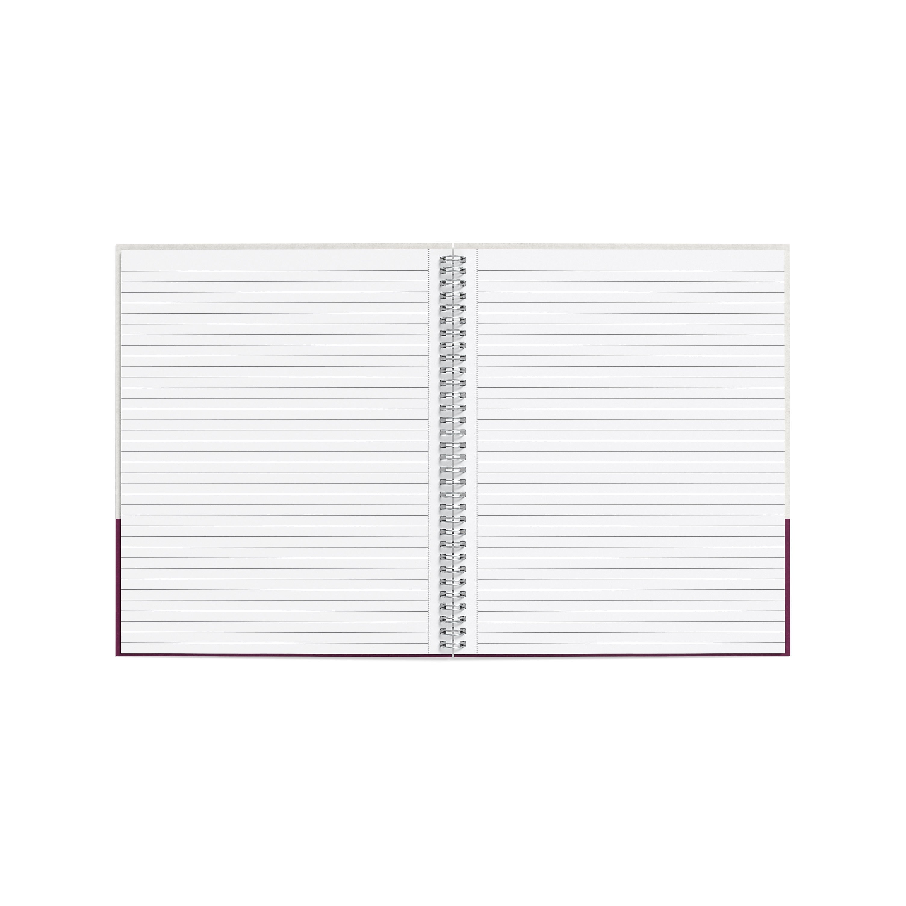 TRU RED™ Large Hard Cover Ruled Notebook, Gray/Purple