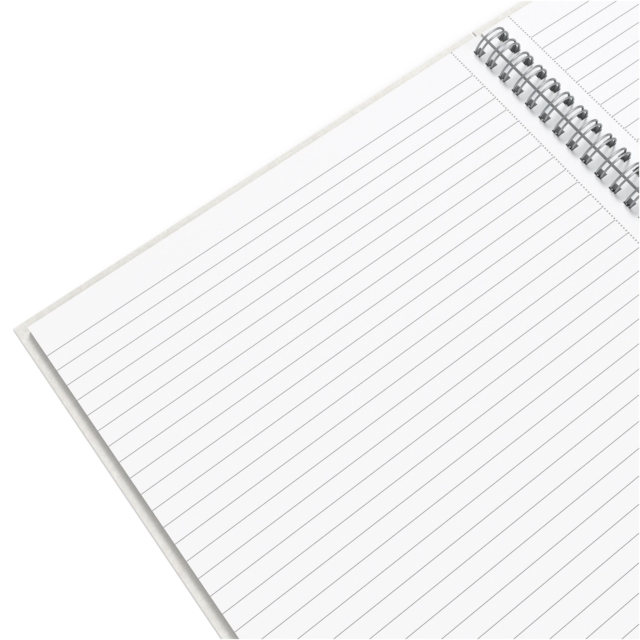 TRU RED™ Large Hard Cover Ruled Notebook, Gray/Teal