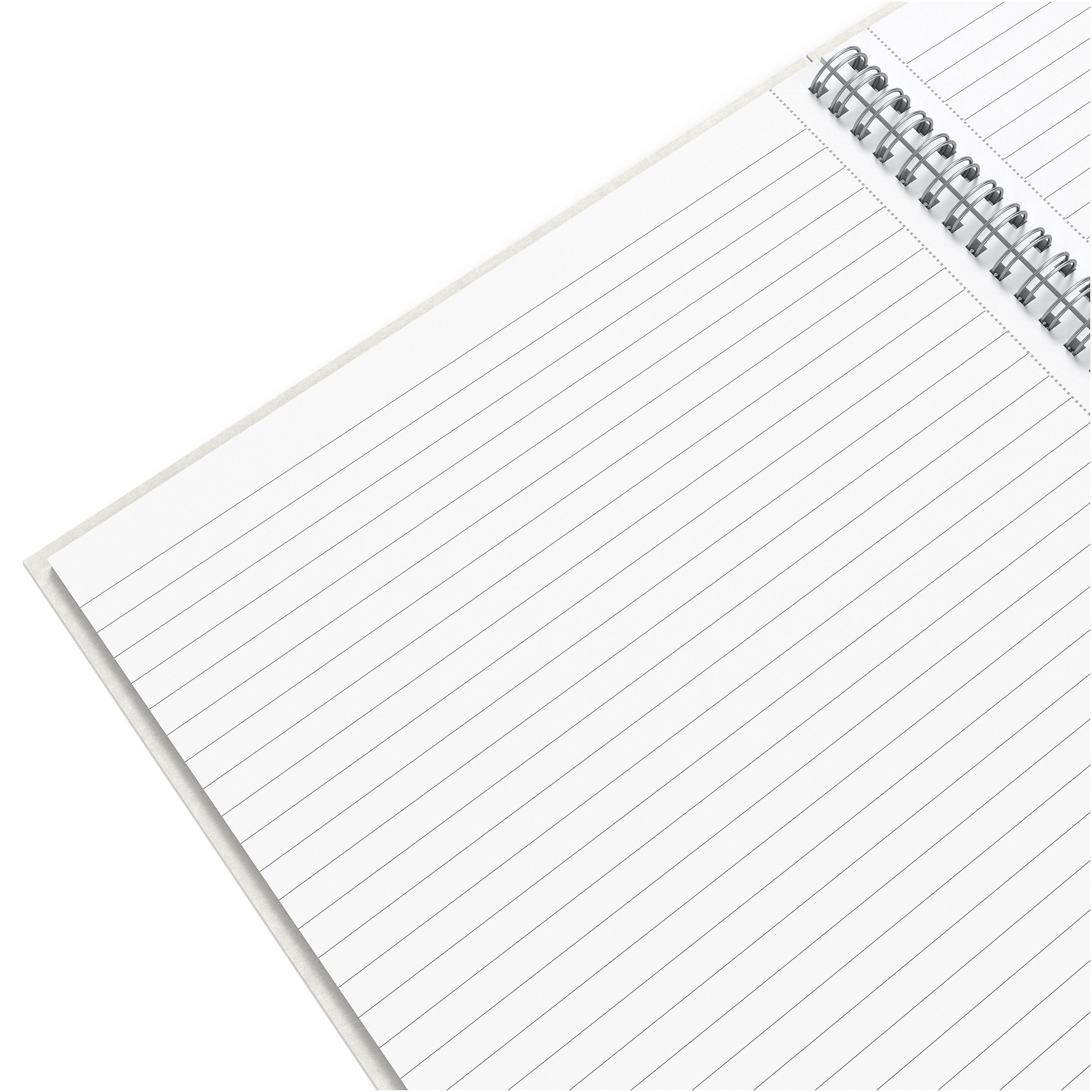 TRU RED™ Large Hard Cover Ruled Notebook, Gray/Teal
