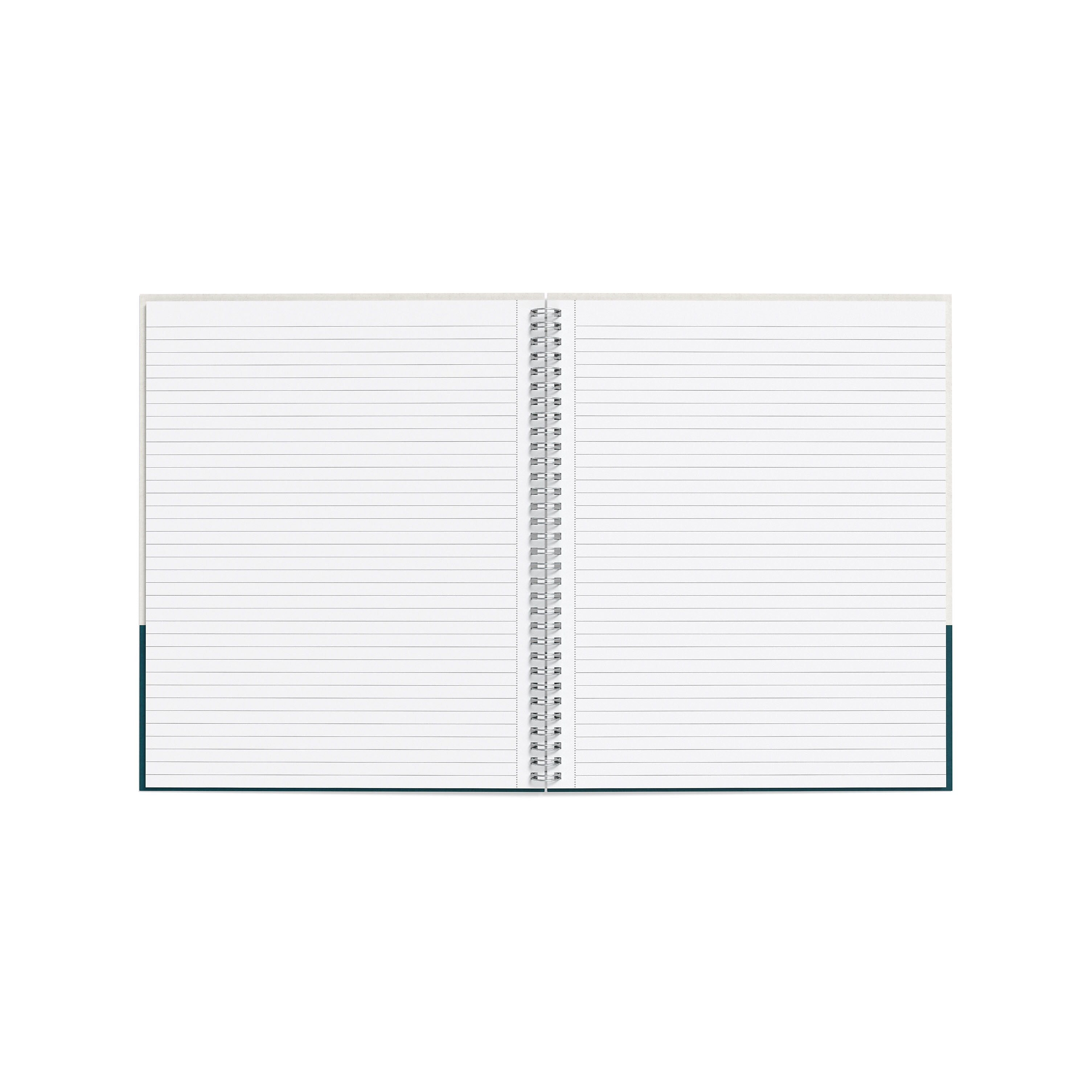 TRU RED™ Large Hard Cover Ruled Notebook, Gray/Teal