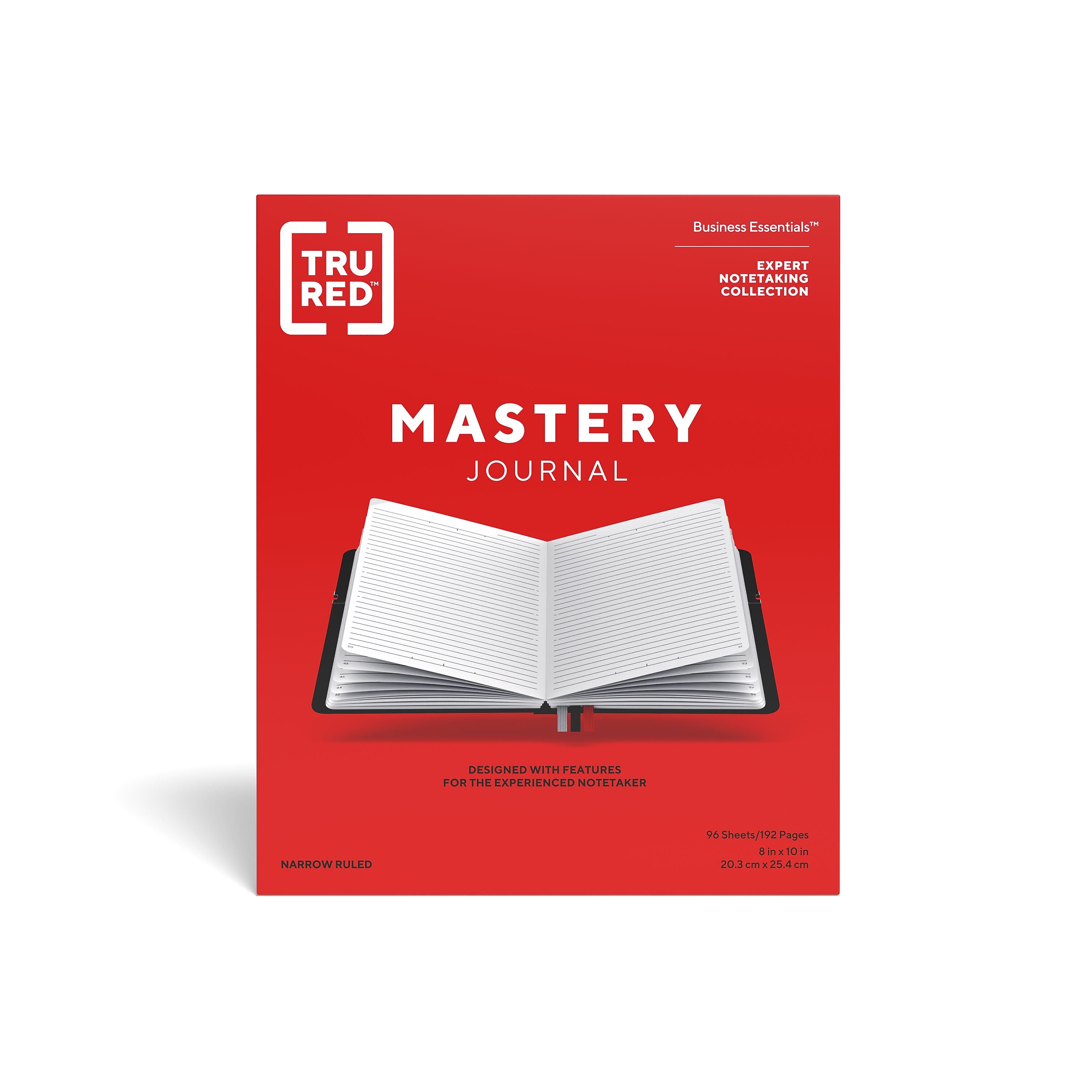 TRU RED™ Large Mastery with Pocket Journal, Black/Red
