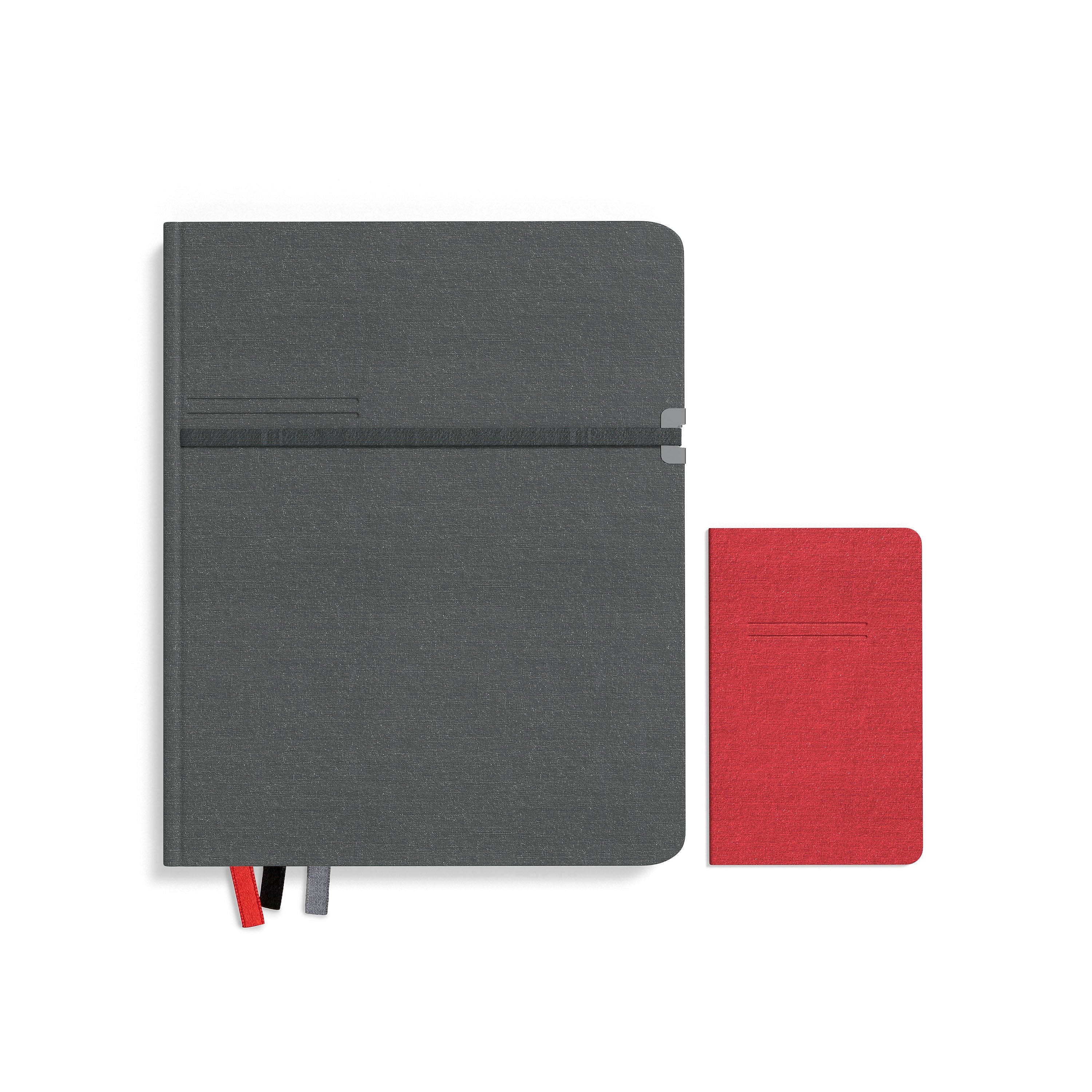 TRU RED™ Large Mastery with Pocket Journal, Charcoal/Red