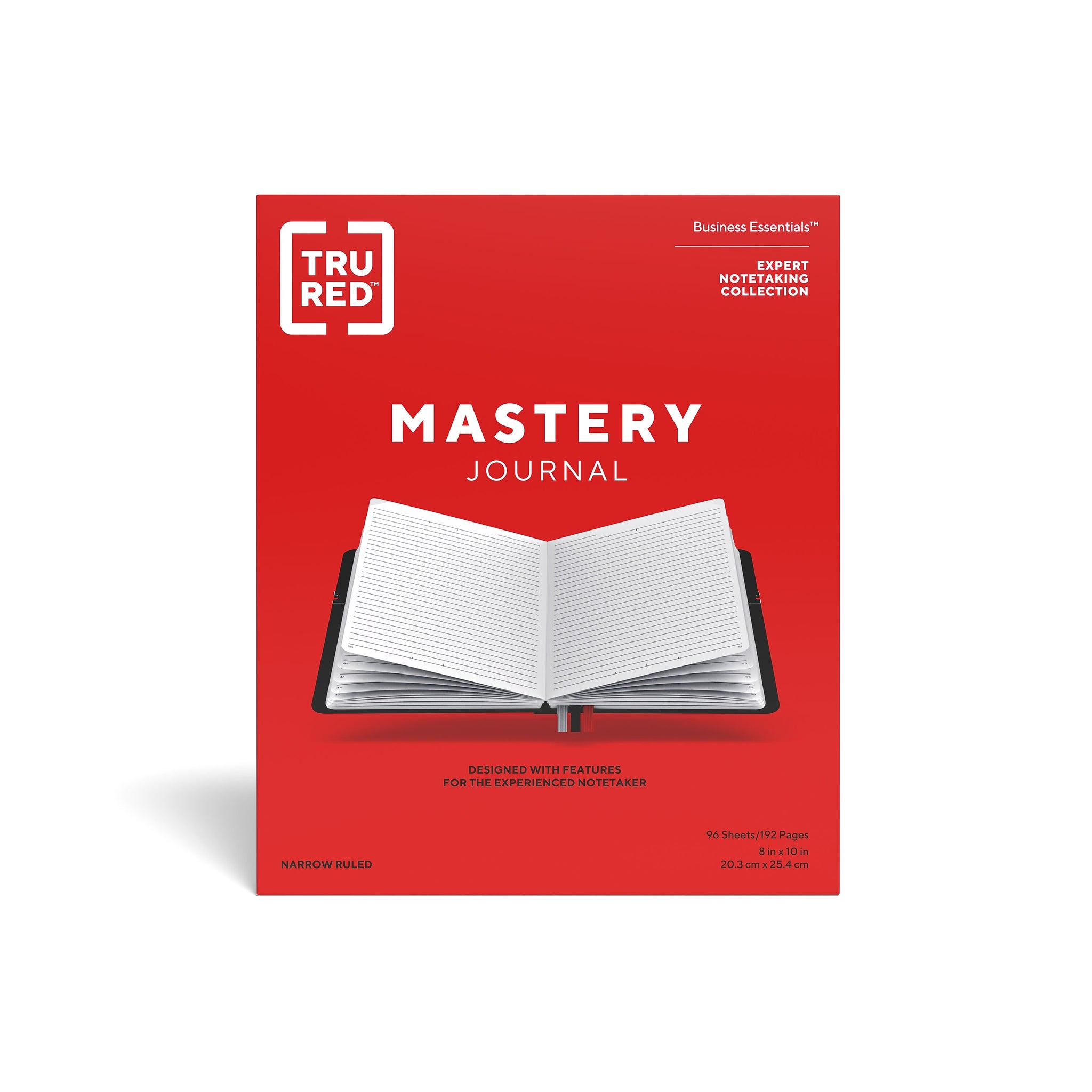 TRU RED™ Large Mastery with Pocket Journal, Charcoal/Red