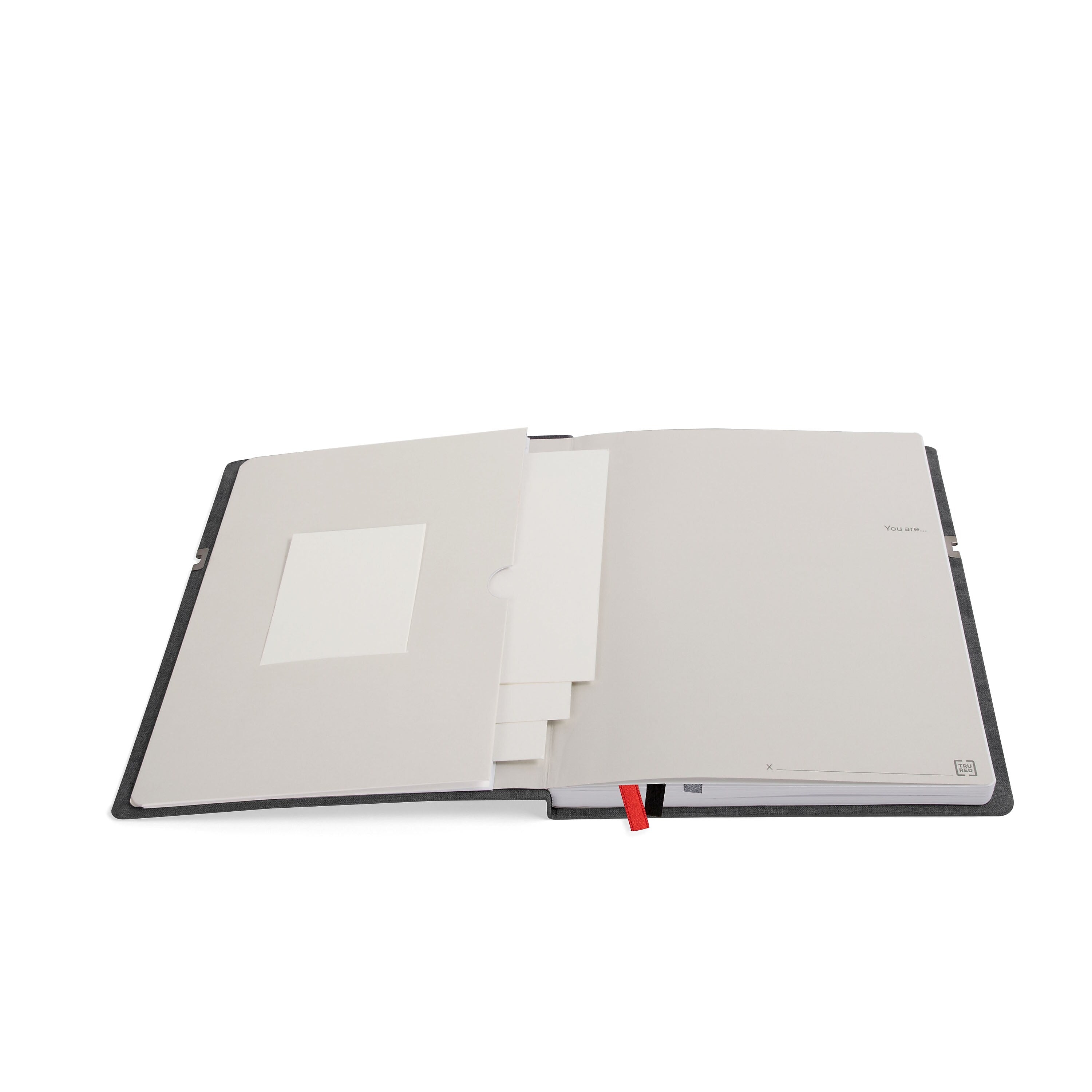 TRU RED™ Large Mastery with Pocket Journal, Charcoal/Red